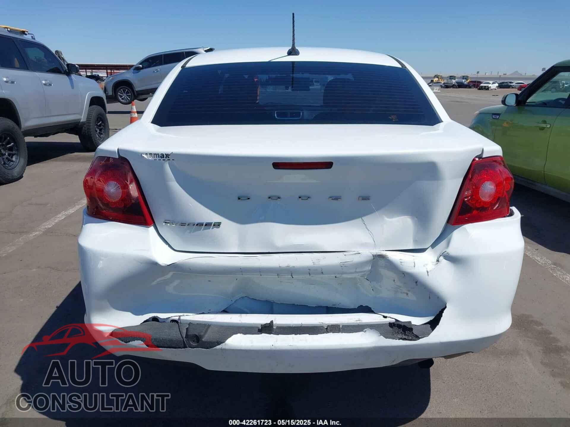 DODGE AVENGER 2013 - 1C3CDZAB3DN636737