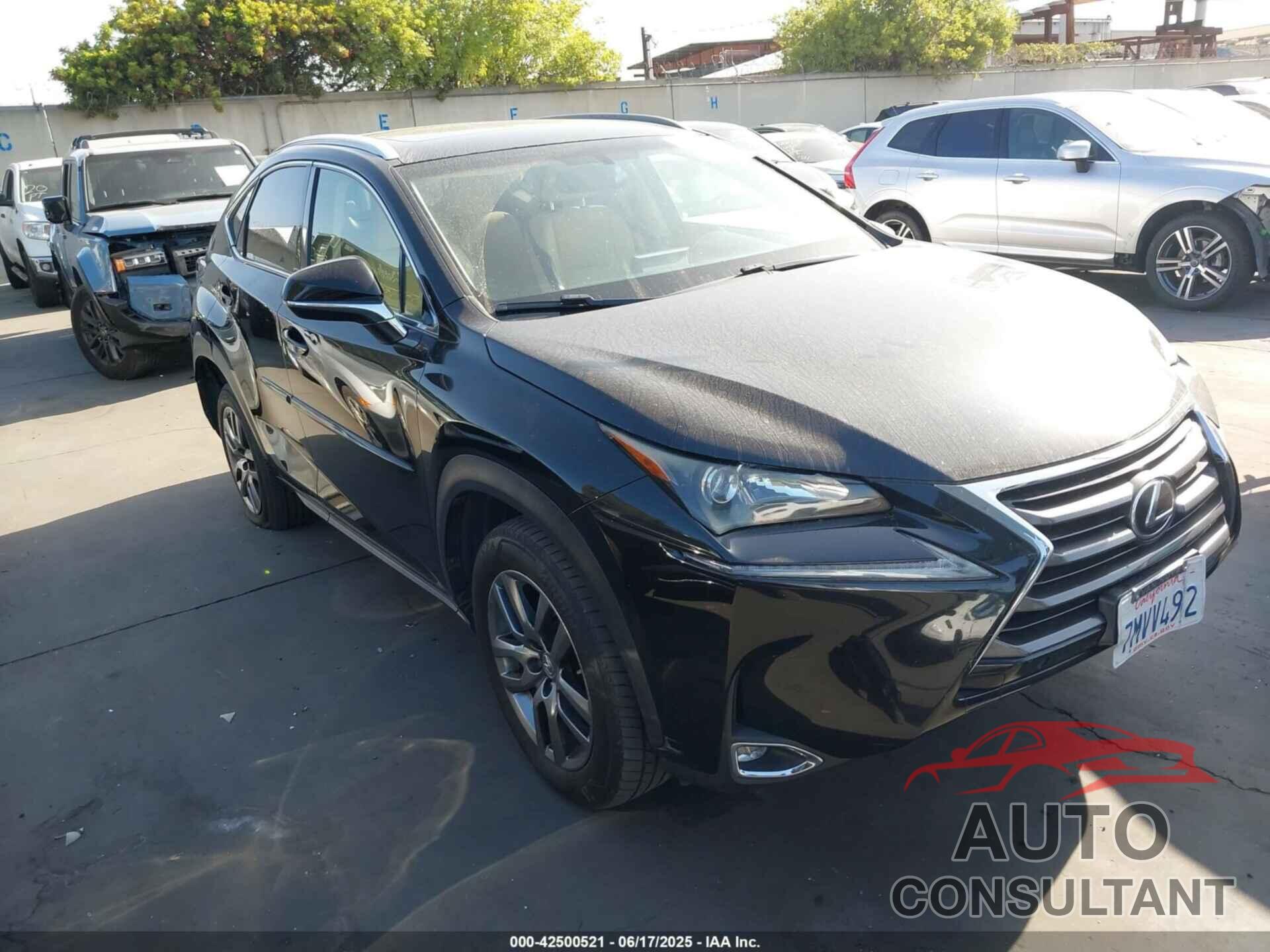 LEXUS NX 200T 2015 - JTJYARBZ7F2016660