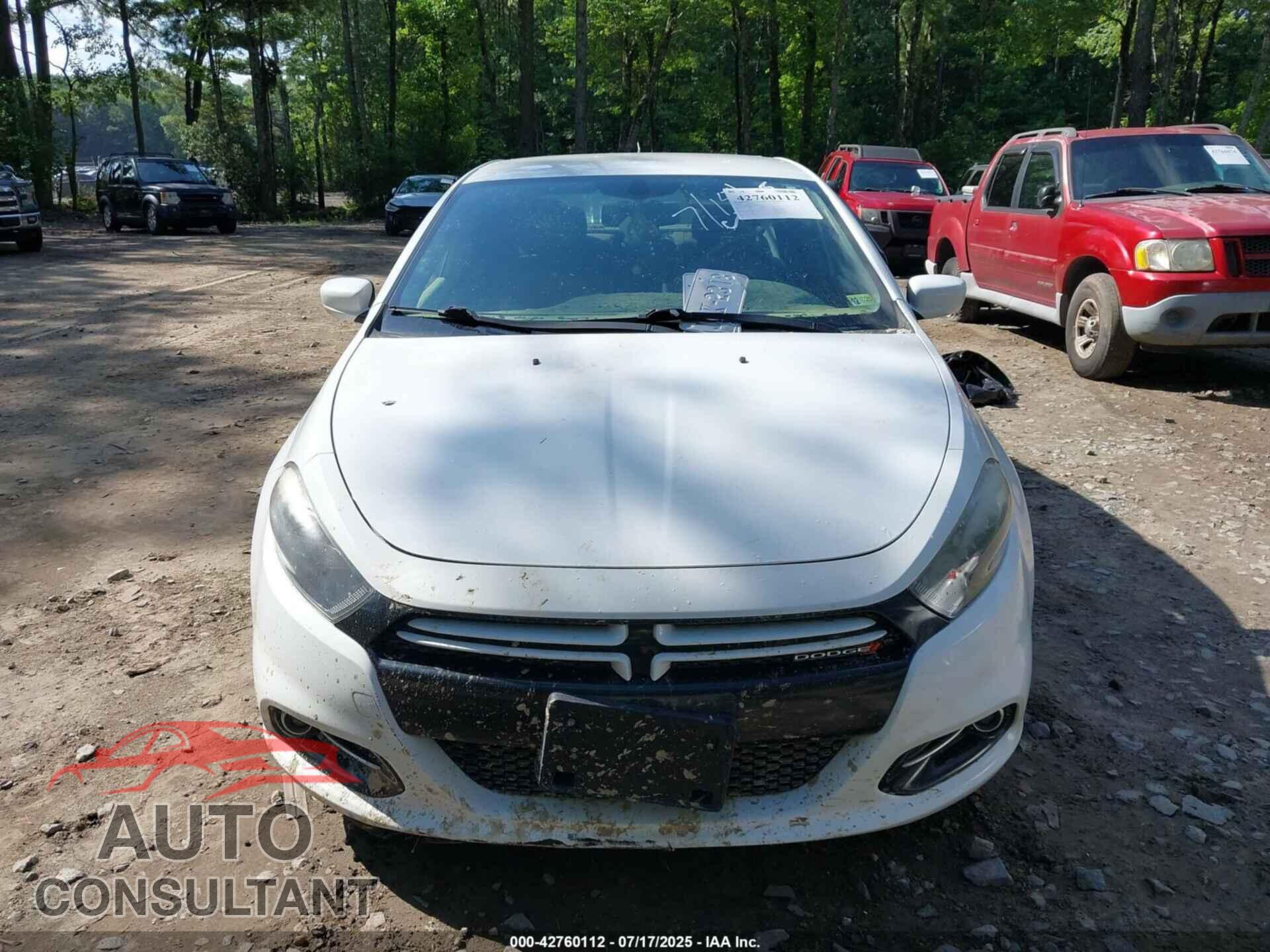 DODGE DART 2013 - 1C3CDFBA2DD185200