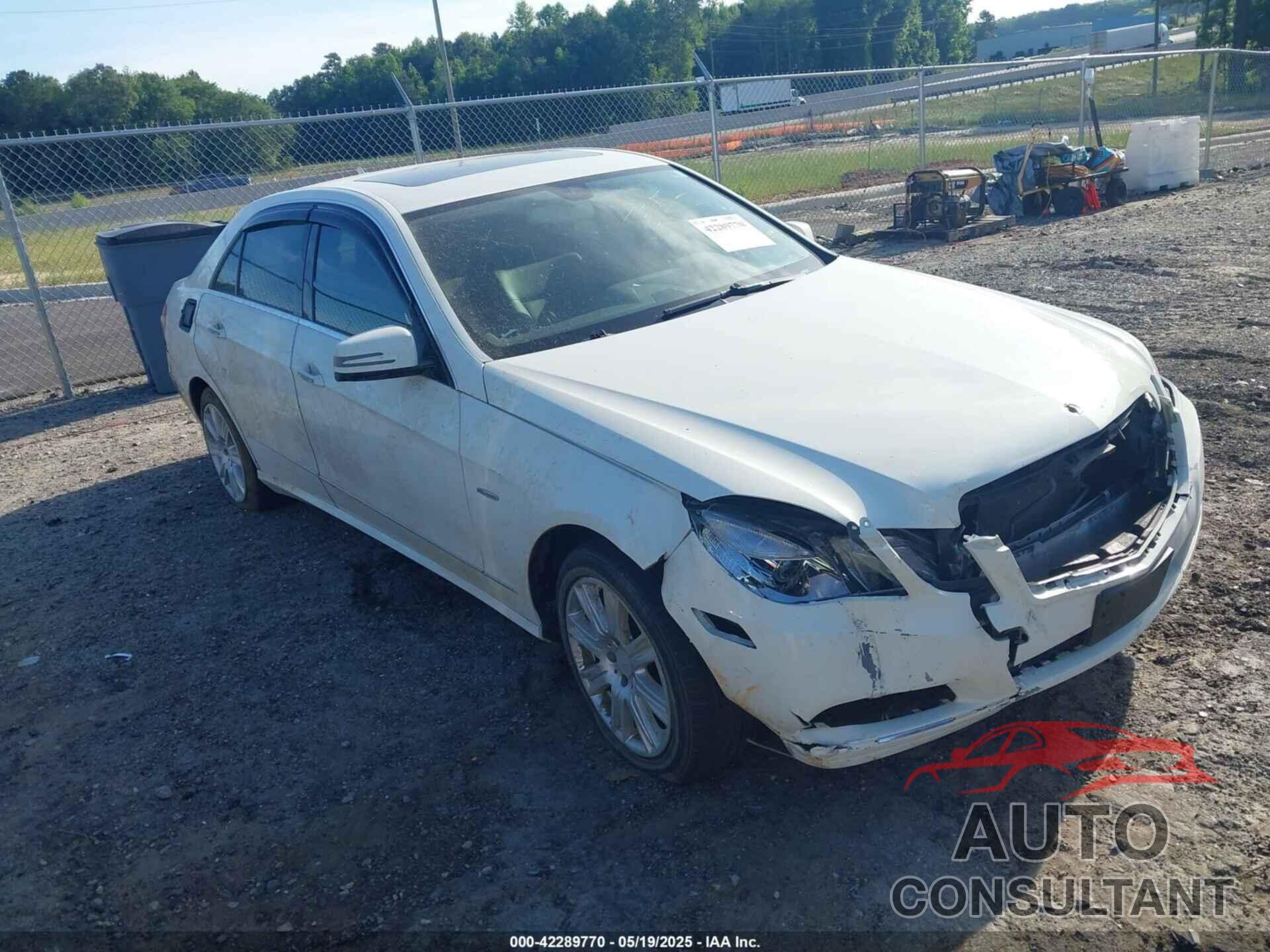 MERCEDES-BENZ E 350 2012 - WDDHF8JB8CA631003