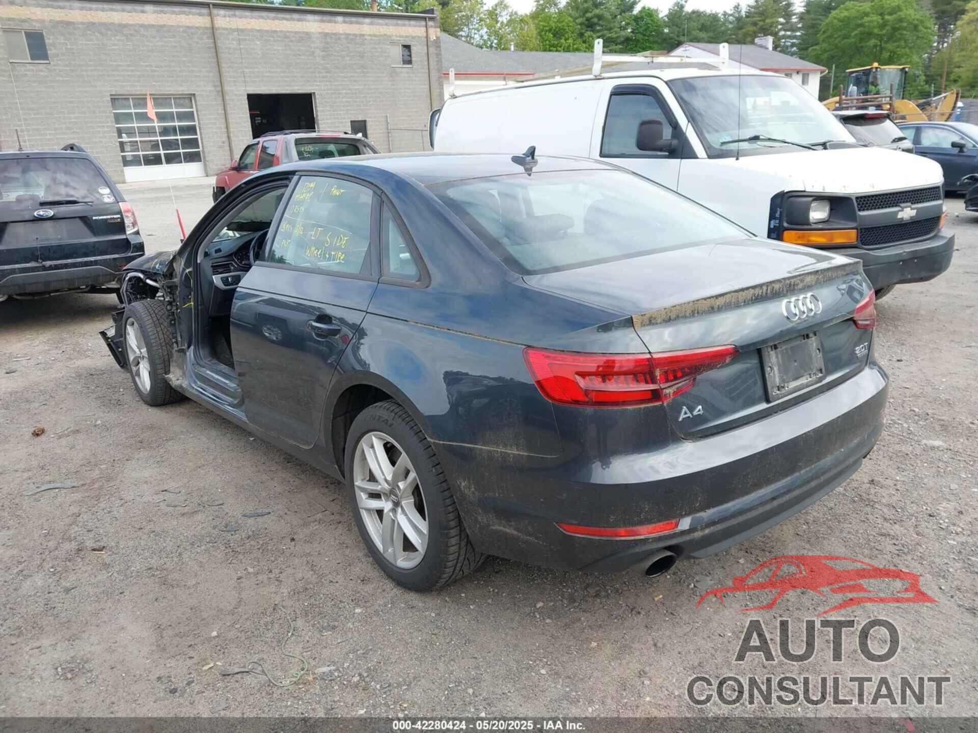 AUDI A4 2017 - WAUANAF44HN039210