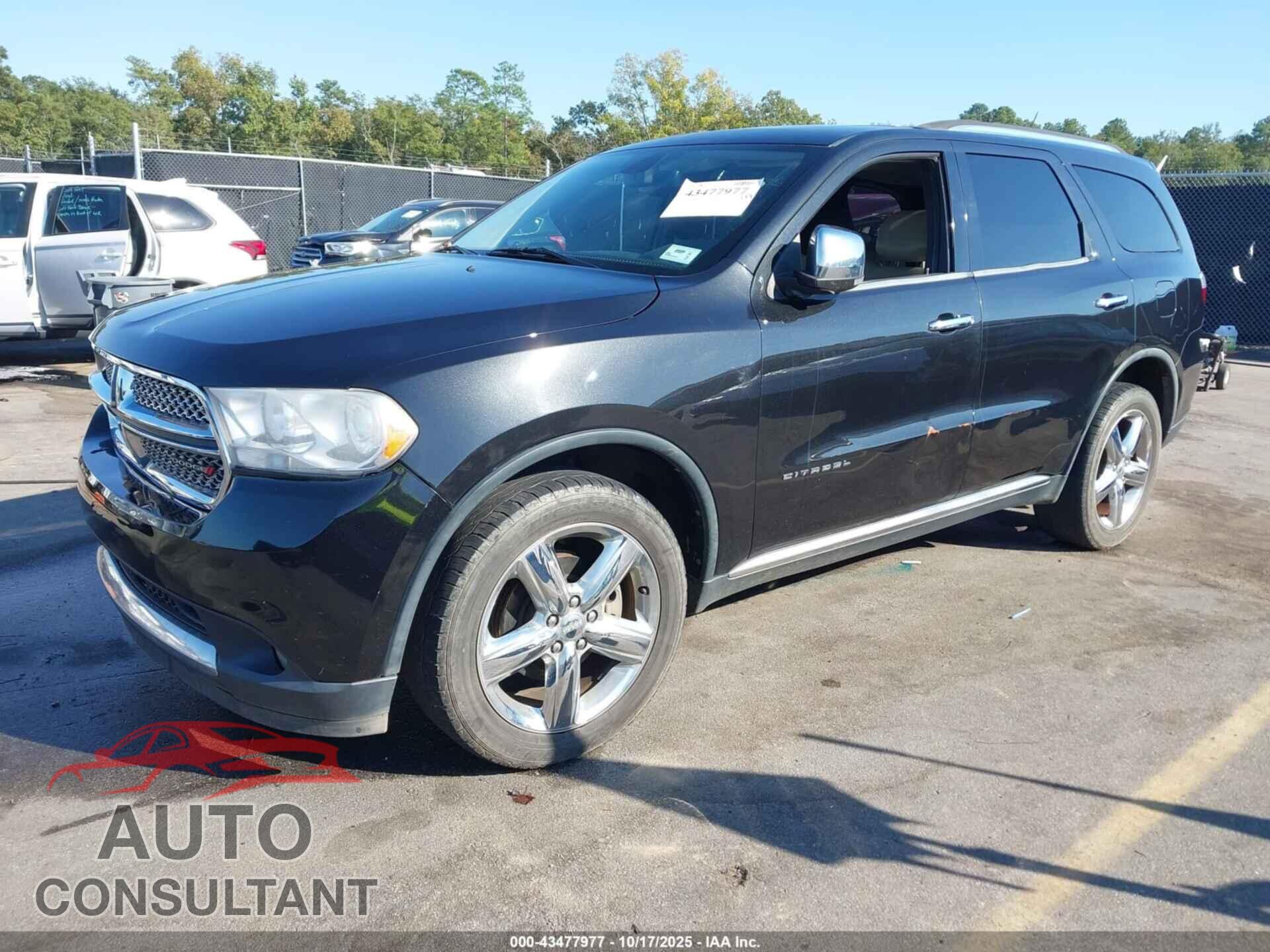 DODGE DURANGO 2012 - 1C4RDHEG2CC301226
