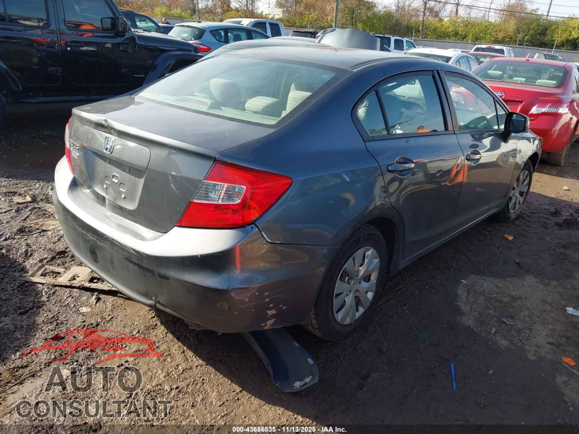 HONDA CIVIC 2012 - 2HGFB2F5XCH320947