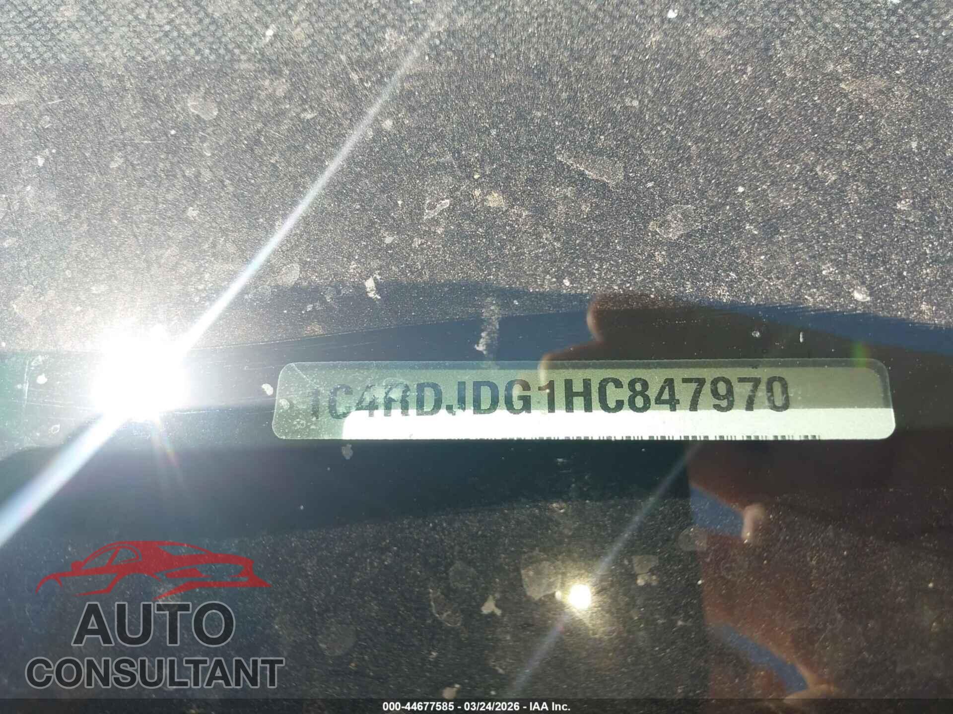 DODGE DURANGO 2017 - 1C4RDJDG1HC847970