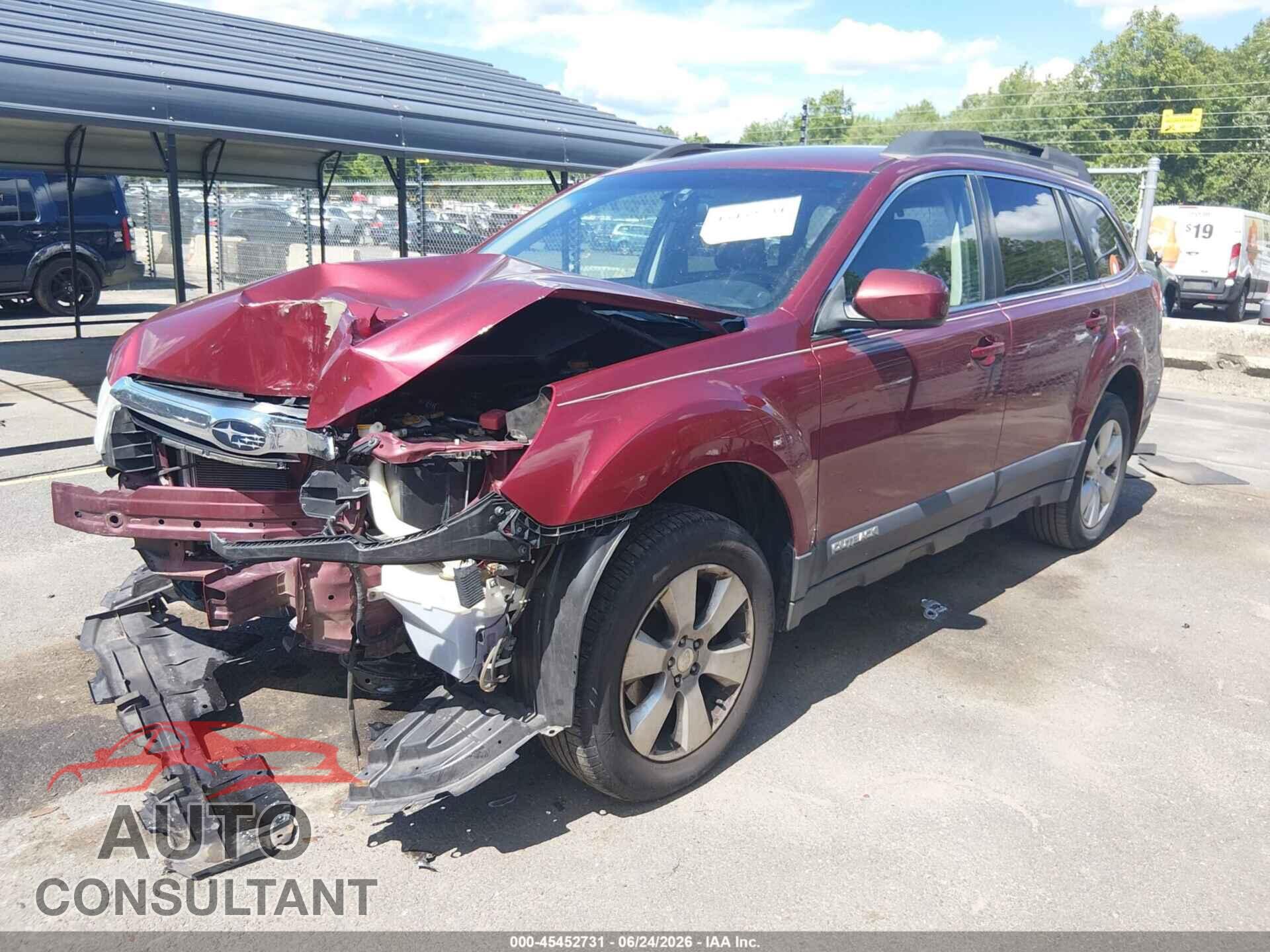 SUBARU OUTBACK 2012 - 4S4BRBCC7C3255047
