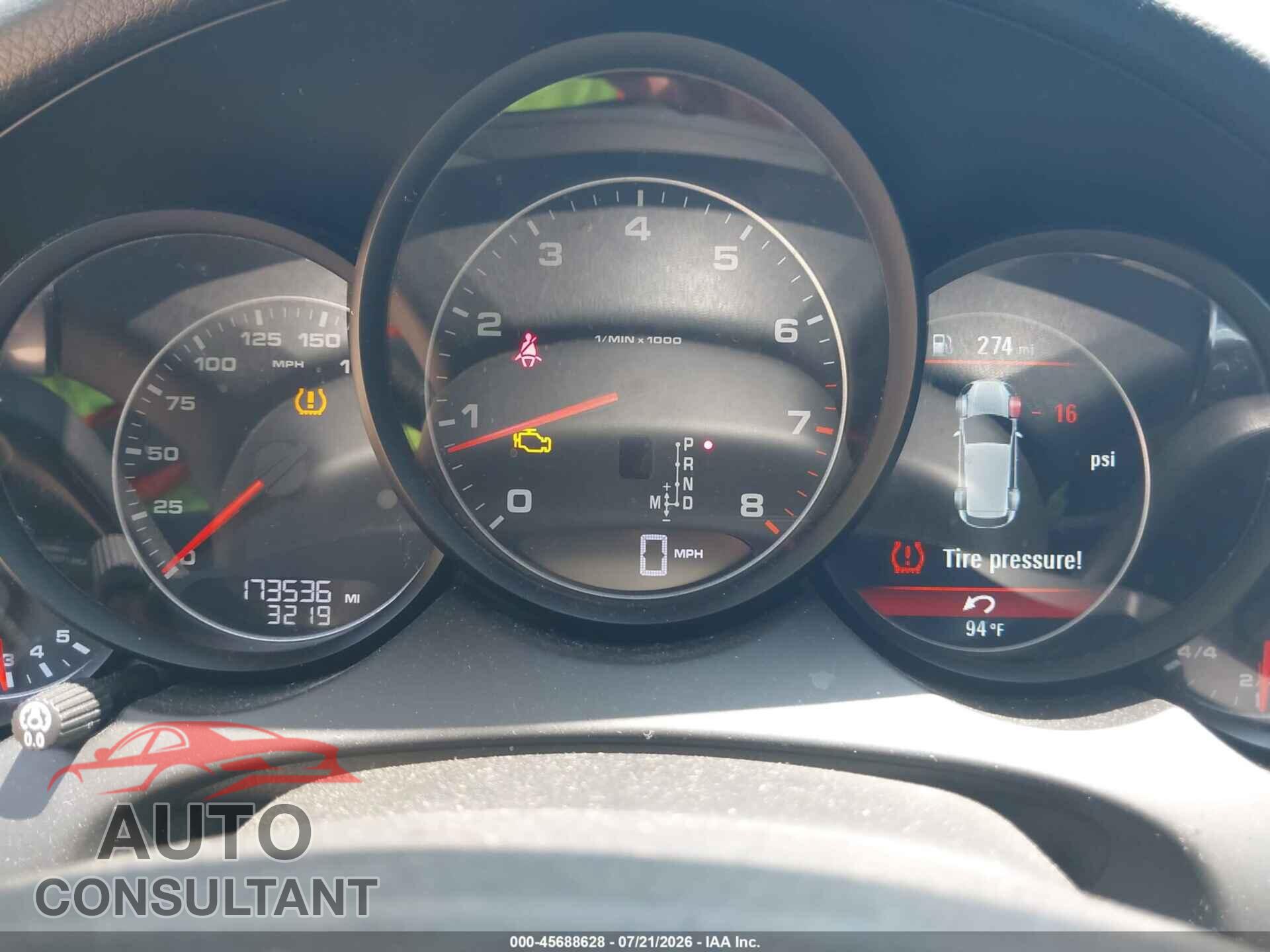 PORSCHE CAYENNE 2013 - WP1AA2A24DLA06822