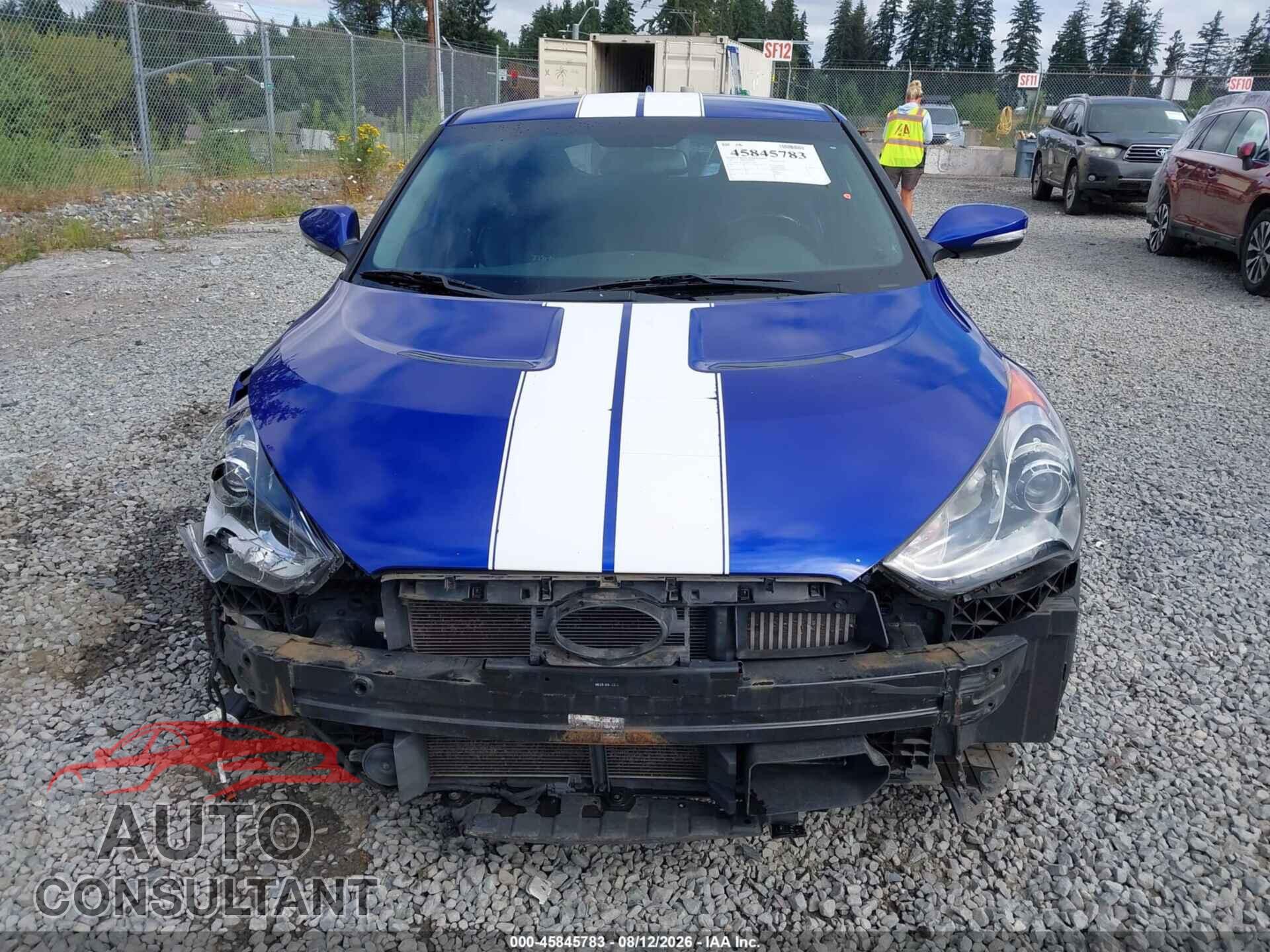HYUNDAI VELOSTER 2013 - KMHTC6AE4DU162855