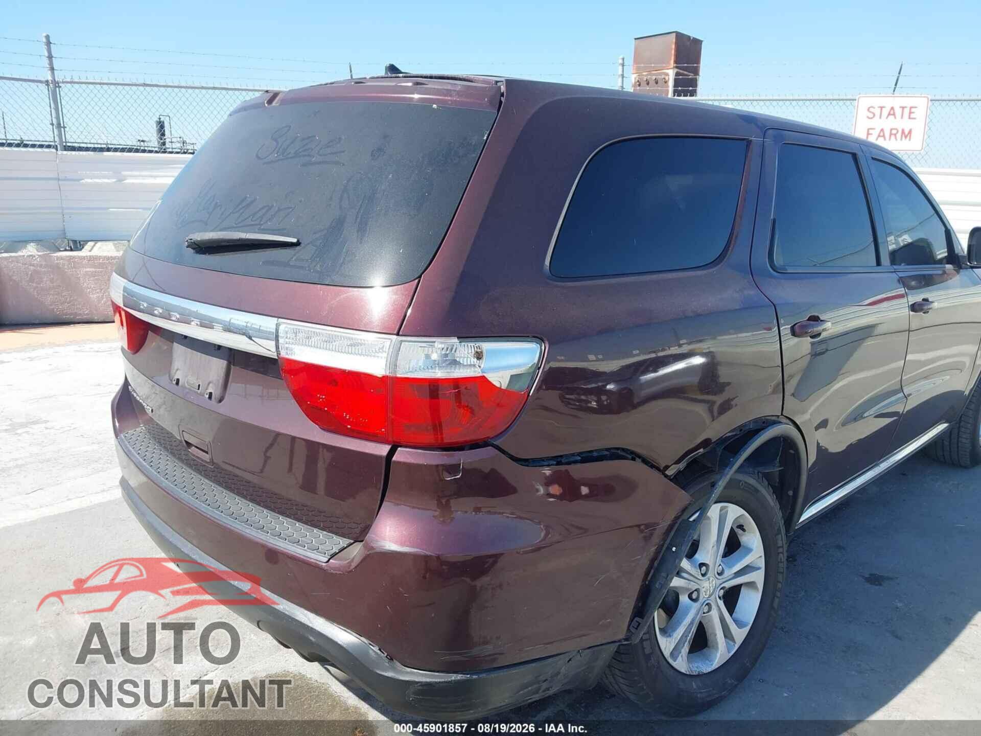 DODGE DURANGO 2012 - 1C4RDHAG5CC321847