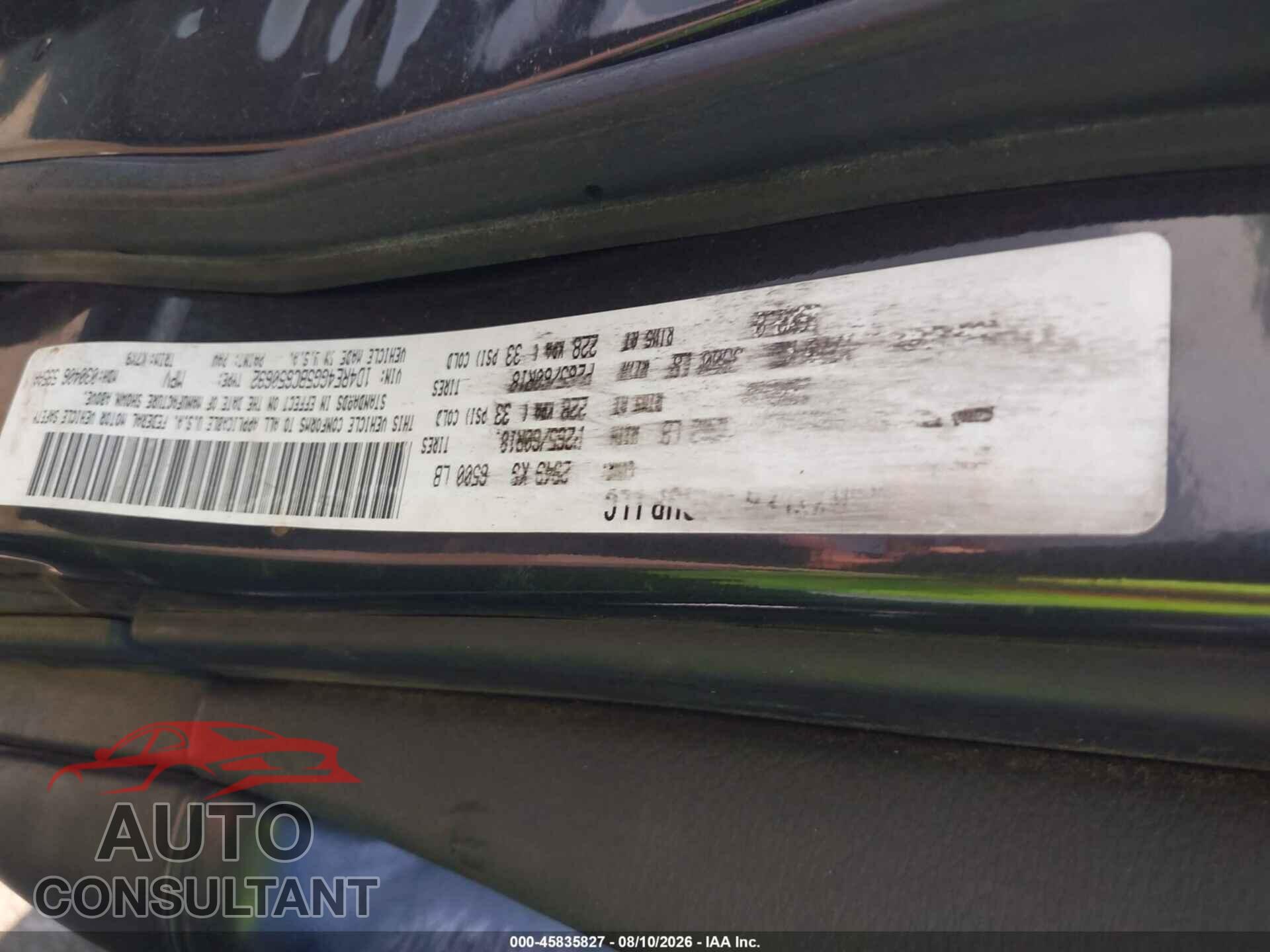 DODGE DURANGO 2011 - 1D4RE4GG5BC650692