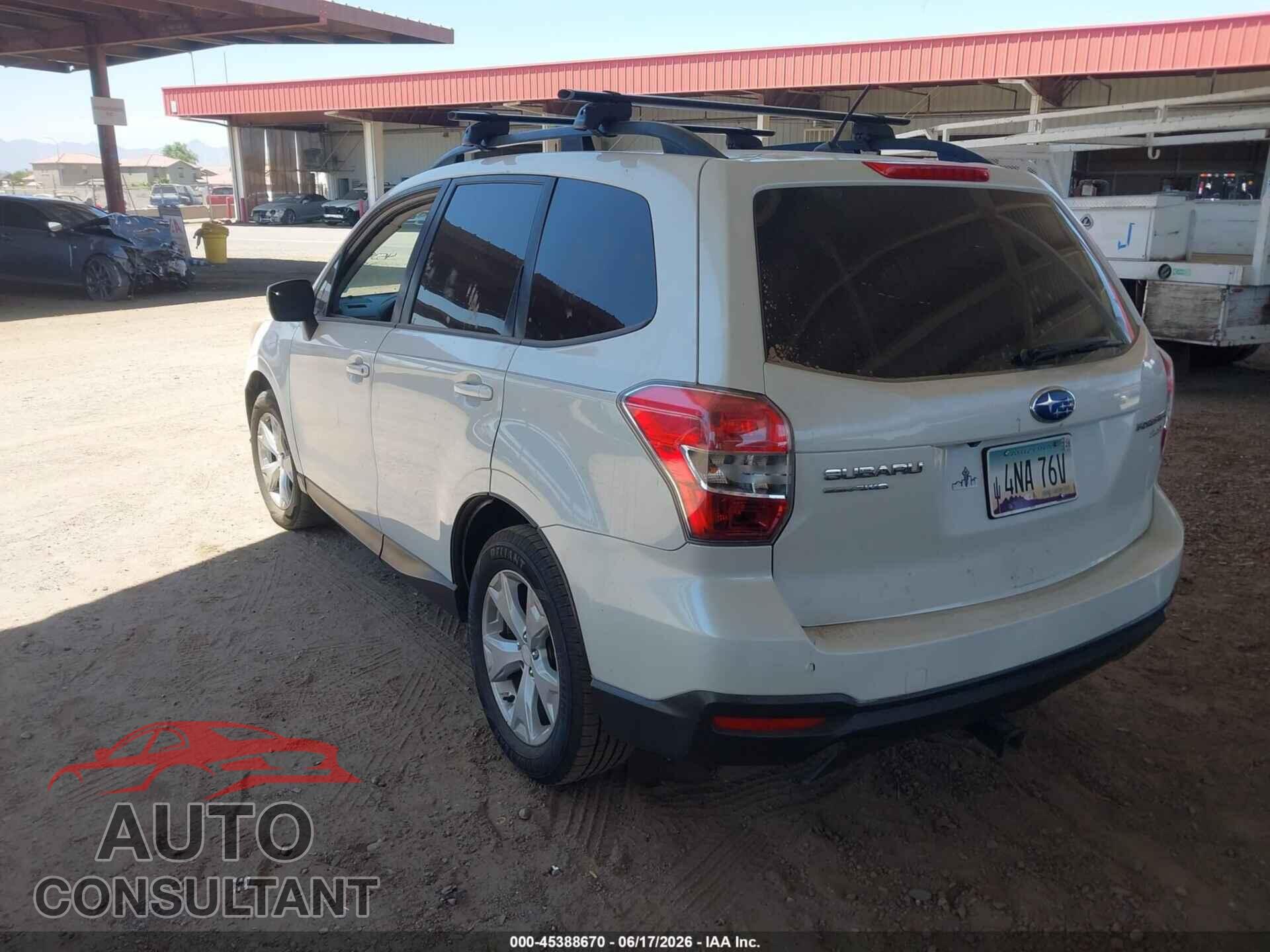 SUBARU FORESTER 2015 - JF2SJADC8FH551160