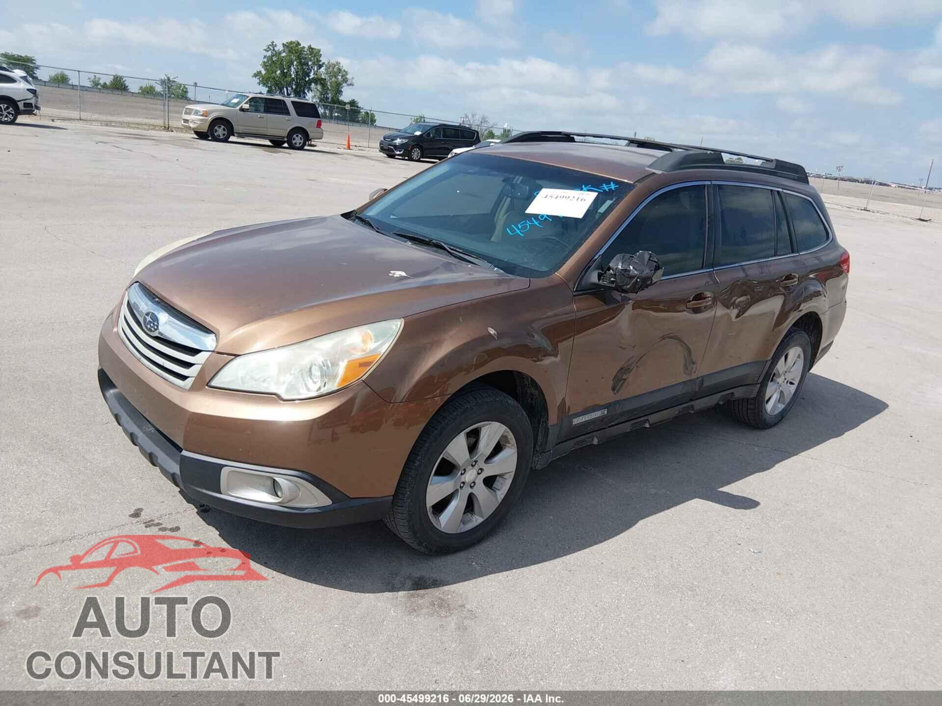 SUBARU OUTBACK 2011 - 4S4BRCCC8B3351323