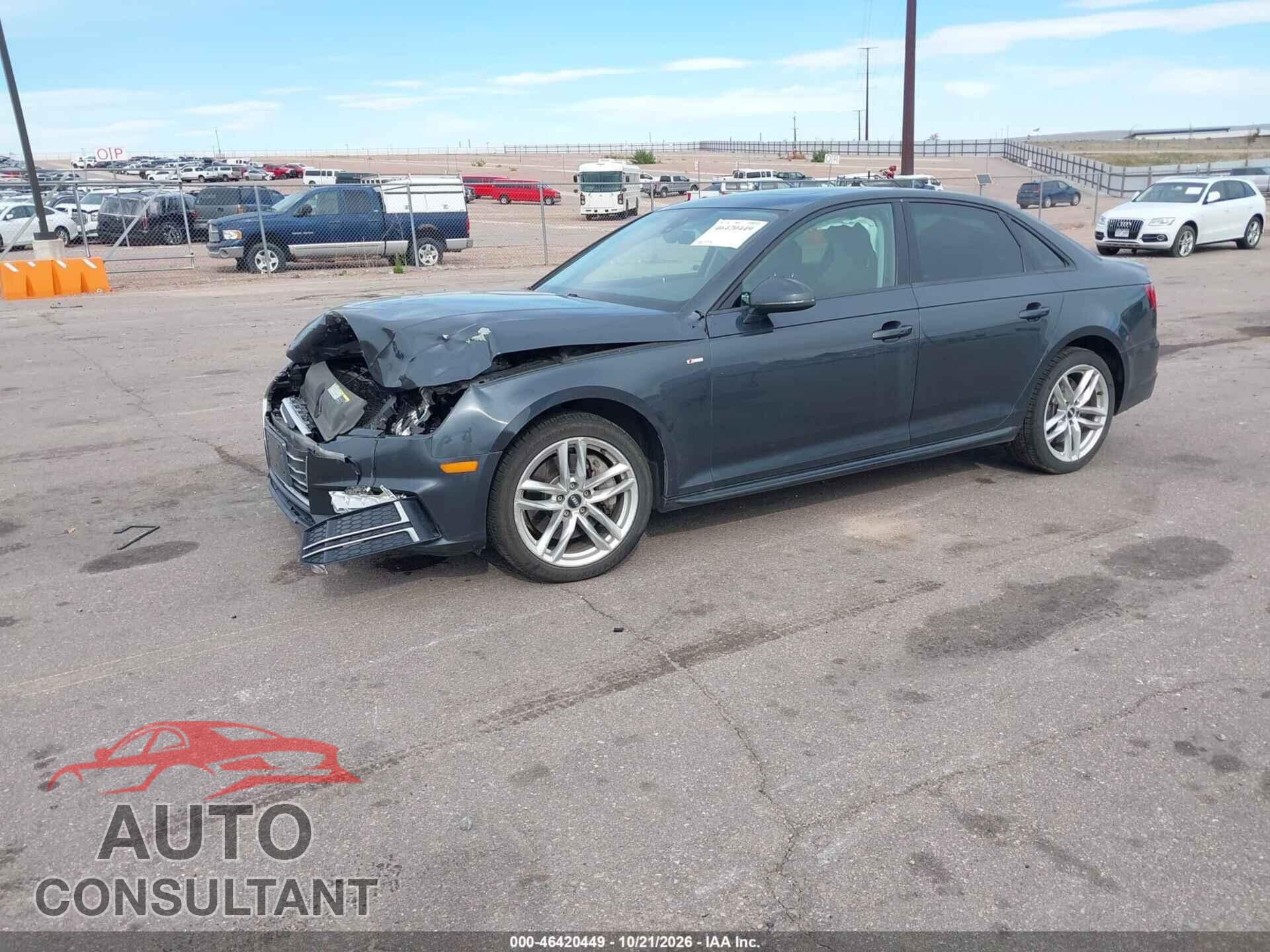 AUDI A4 2017 - WAUDNAF45HN043103