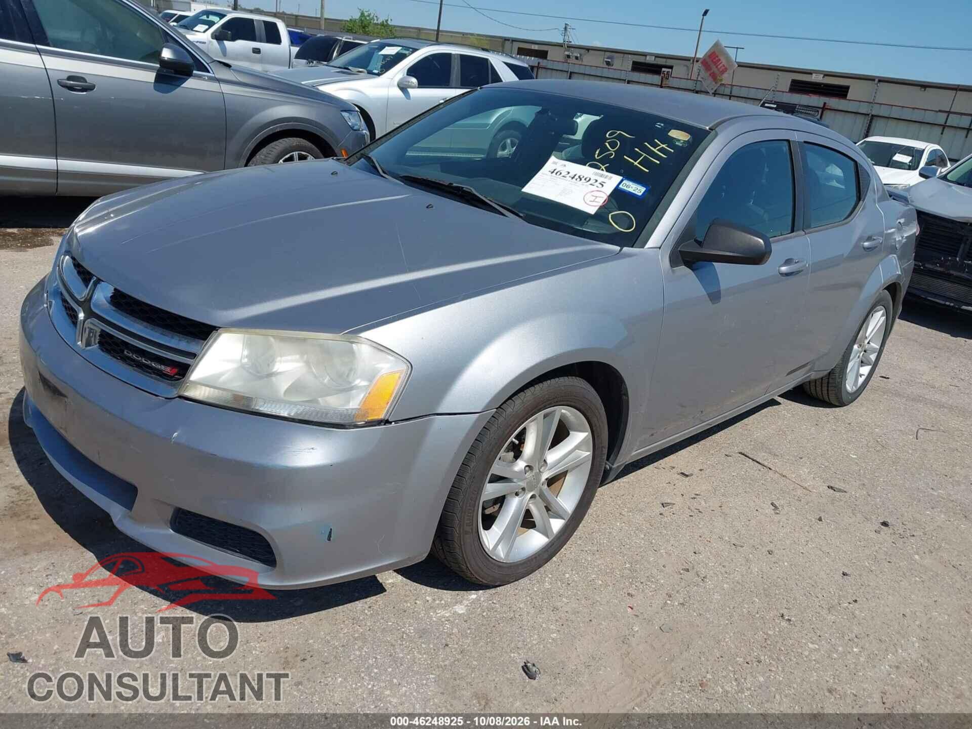 DODGE AVENGER 2013 - 1C3CDZAG9DN632509
