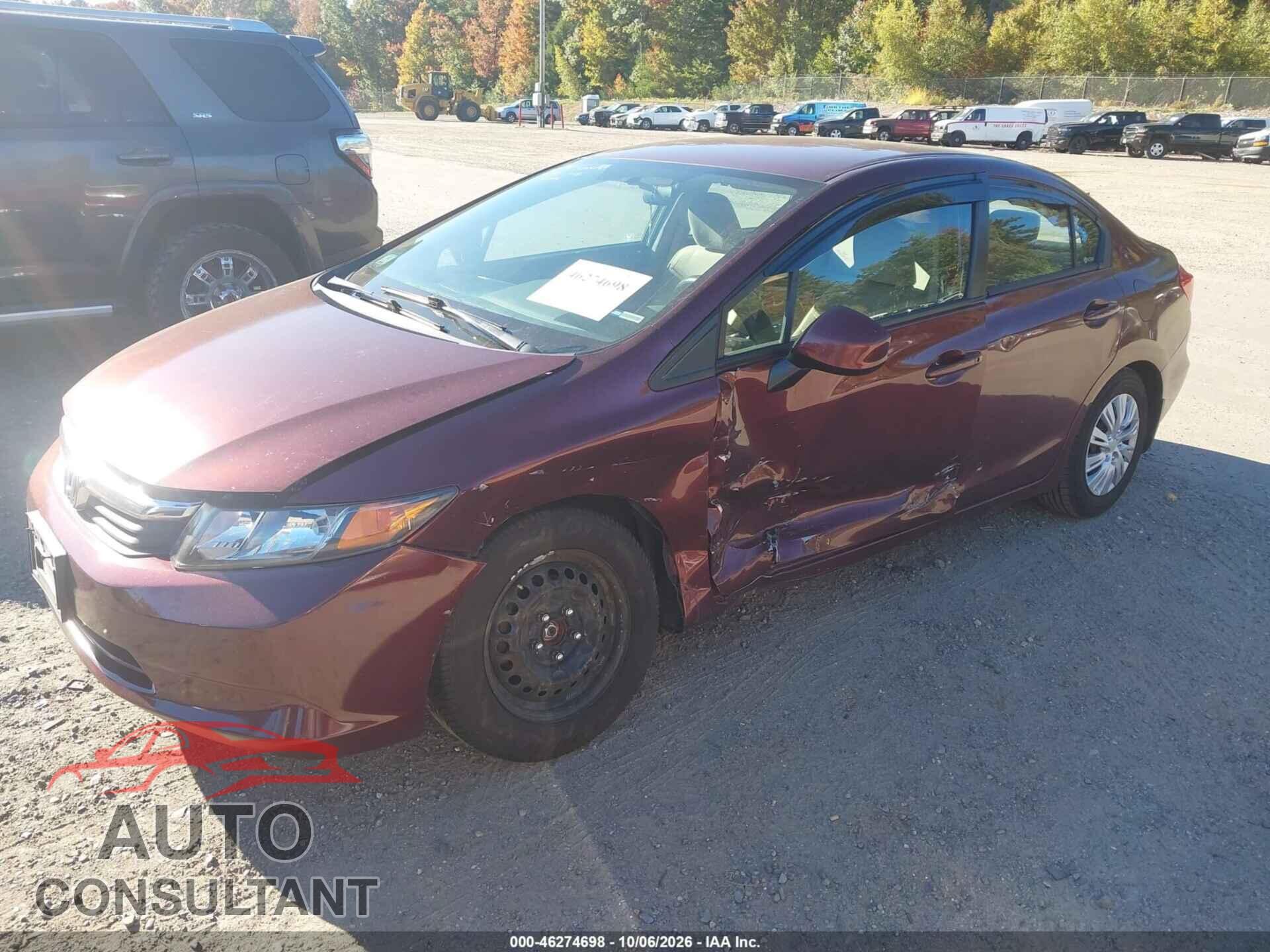 HONDA CIVIC 2012 - 2HGFB2F55CH546412