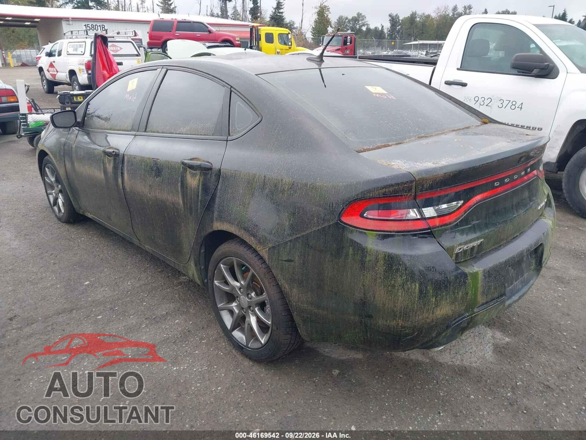 DODGE DART 2013 - 1C3CDFBA9DD117797