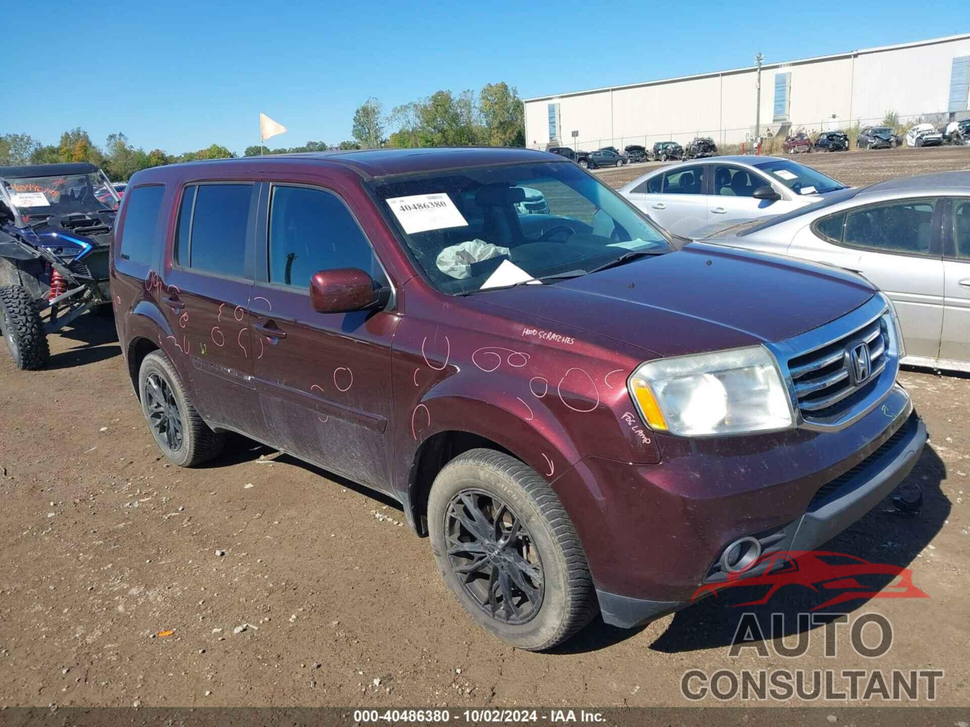 HONDA PILOT 2014 - 5FNYF4H7XEB020971