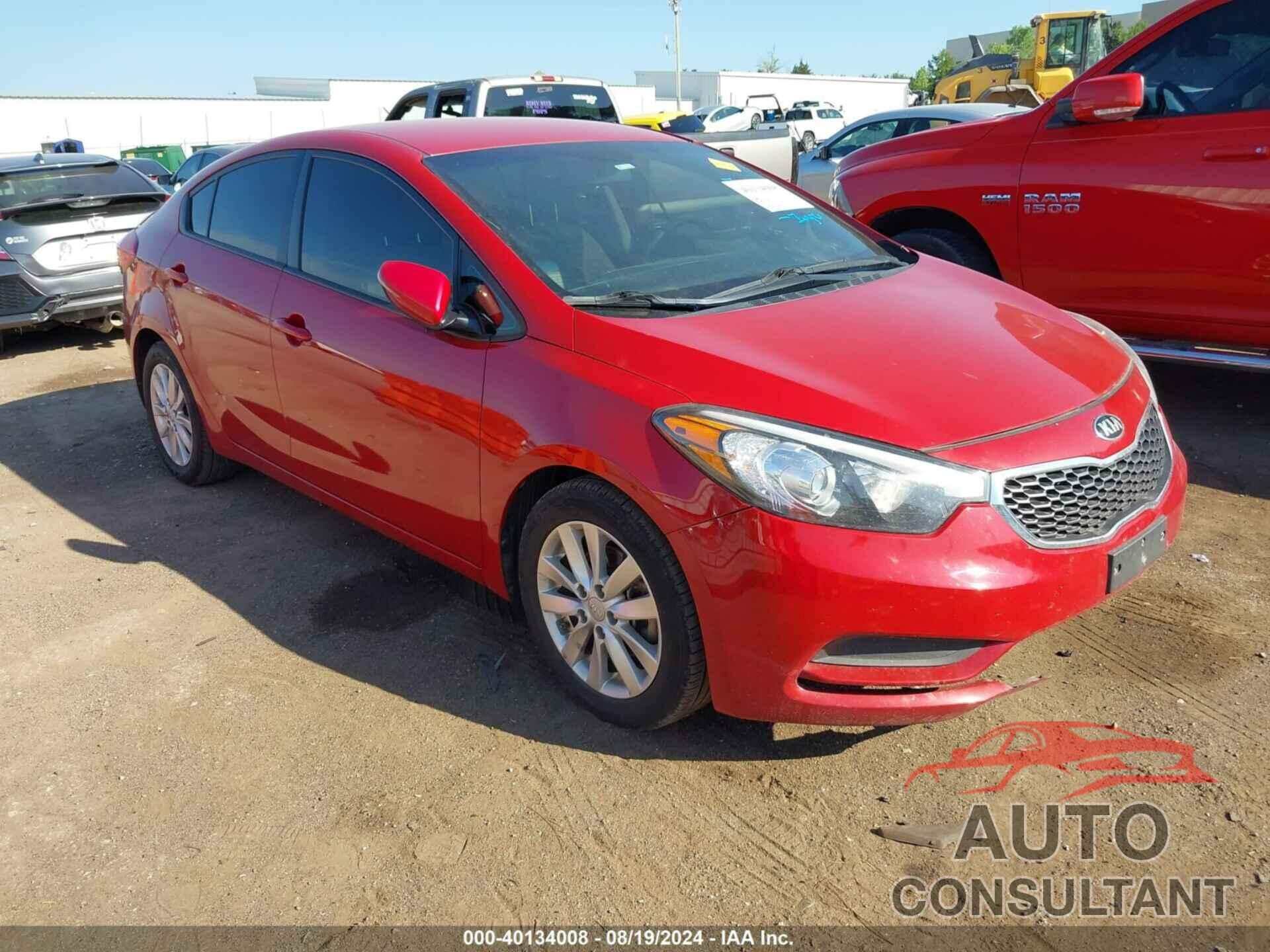 KIA FORTE 2016 - KNAFX4A6XG5482728