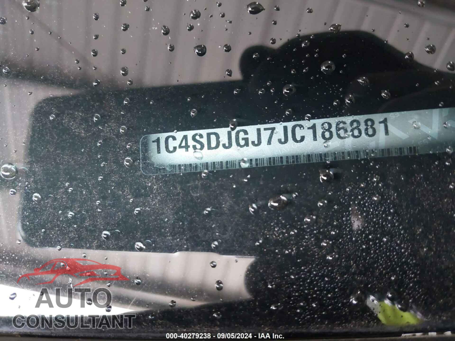 DODGE DURANGO 2018 - 1C4SDJGJ7JC186881