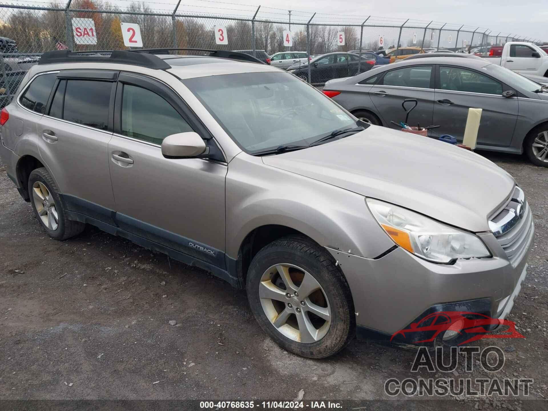 SUBARU OUTBACK 2014 - 4S4BRBLC9E3212803