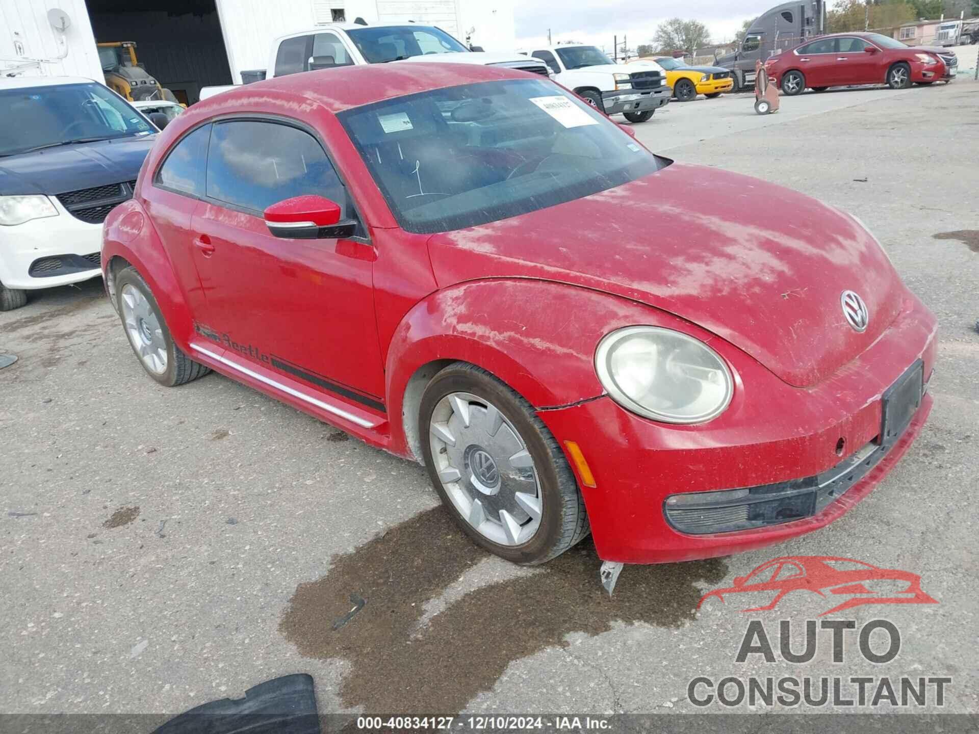VOLKSWAGEN BEETLE 2012 - 3VWJP7AT4CM662549