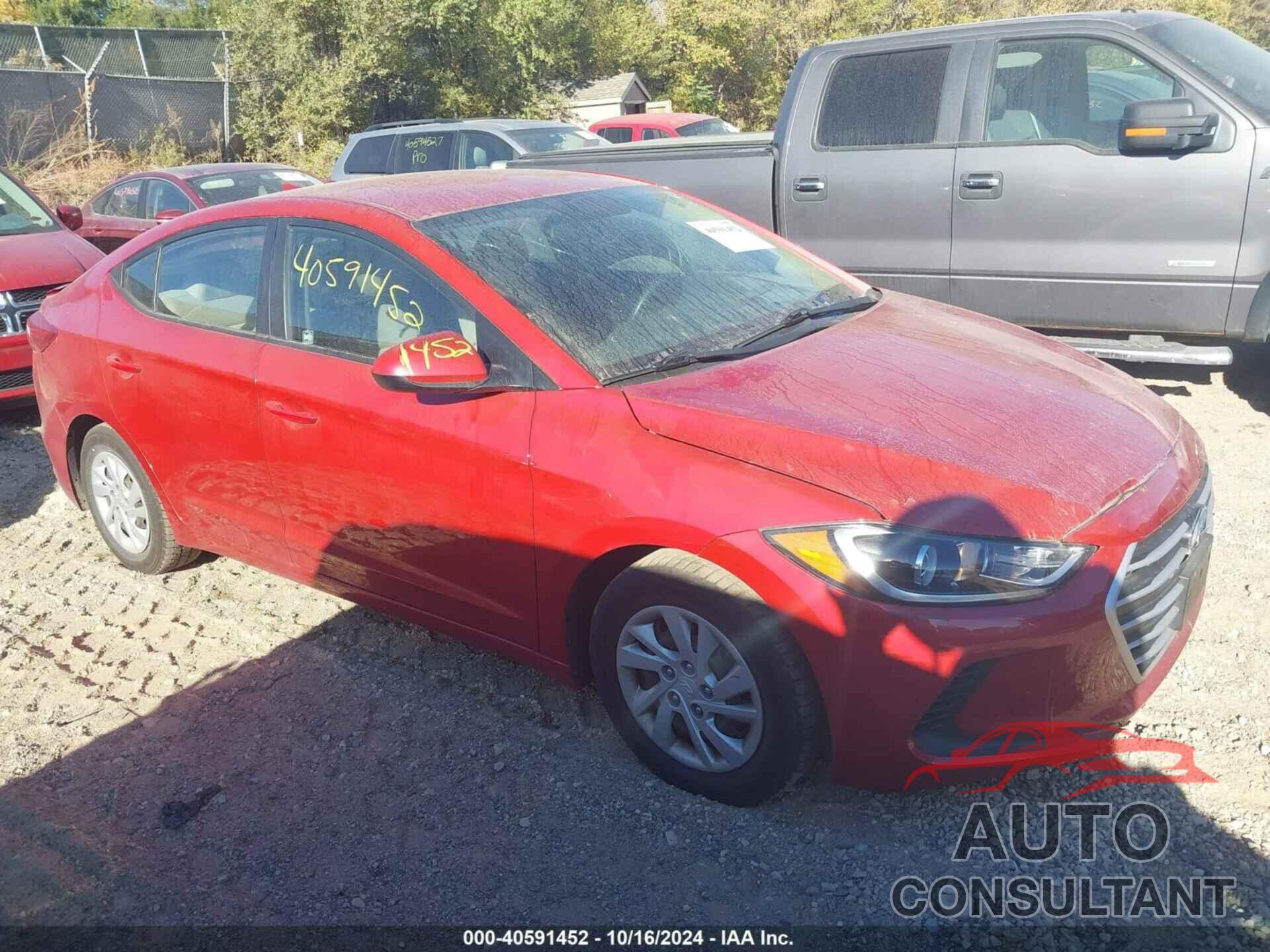 HYUNDAI ELANTRA 2018 - 5NPD74LF1JH394875