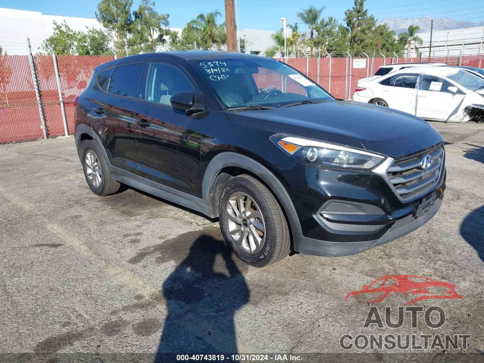 HYUNDAI TUCSON 2017 - KM8J23A45HU378333