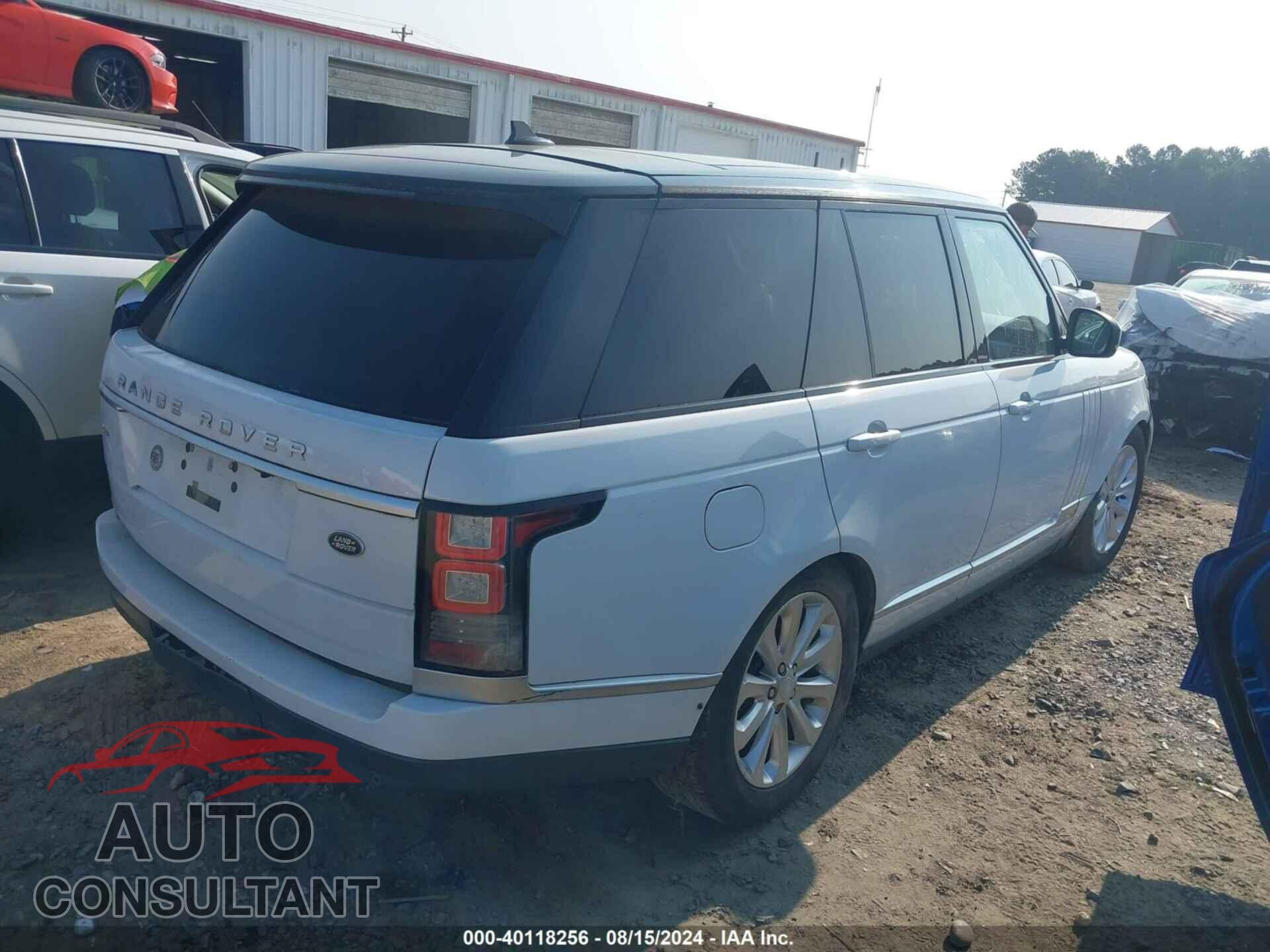 LAND ROVER RANGE ROVER 2016 - SALGS2VF9GA253588