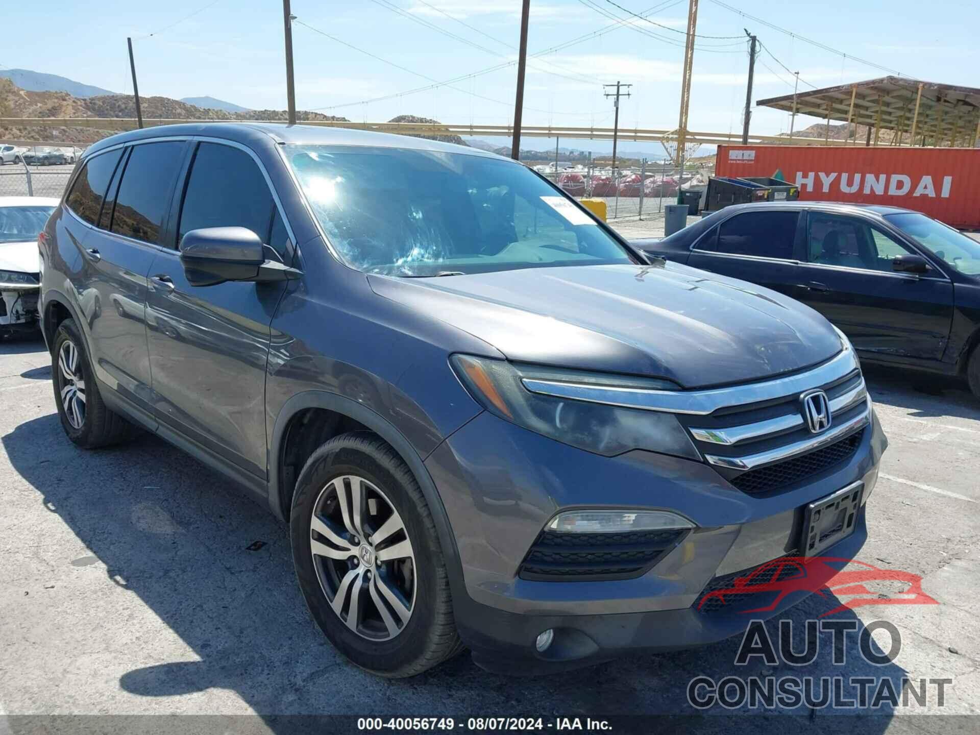 HONDA PILOT 2017 - 5FNYF5H52HB033755