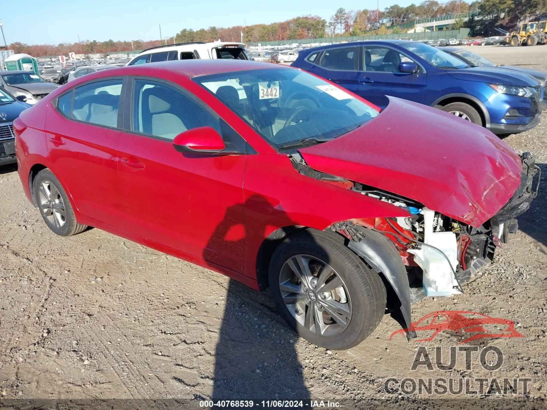 HYUNDAI ELANTRA 2017 - 5NPD84LF0HH123202