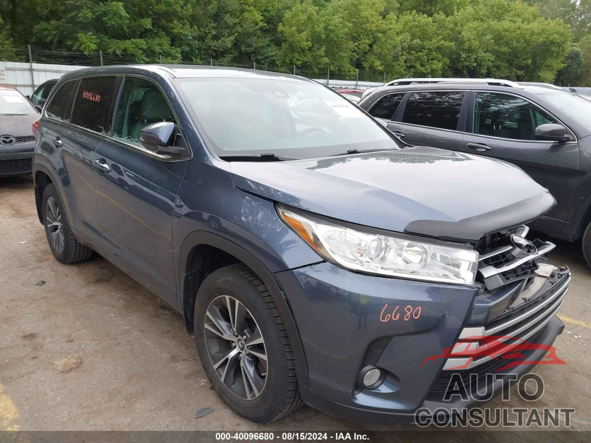 TOYOTA HIGHLANDER 2017 - 5TDBZRFH6HS401593