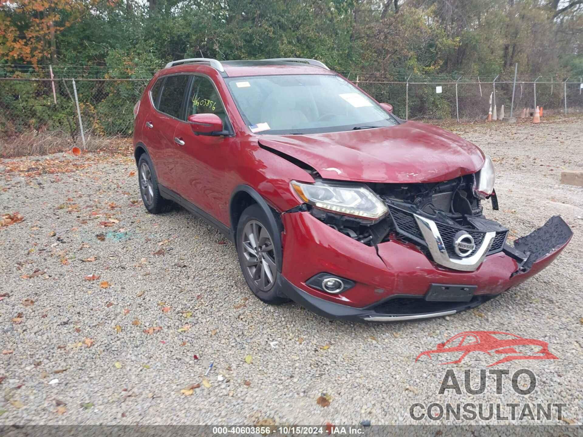 NISSAN ROGUE 2016 - 5N1AT2MT9GC734555