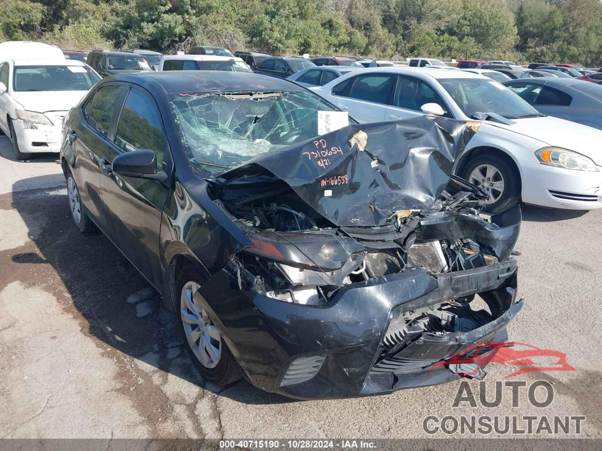 TOYOTA COROLLA 2014 - 5YFBURHE8EP166538