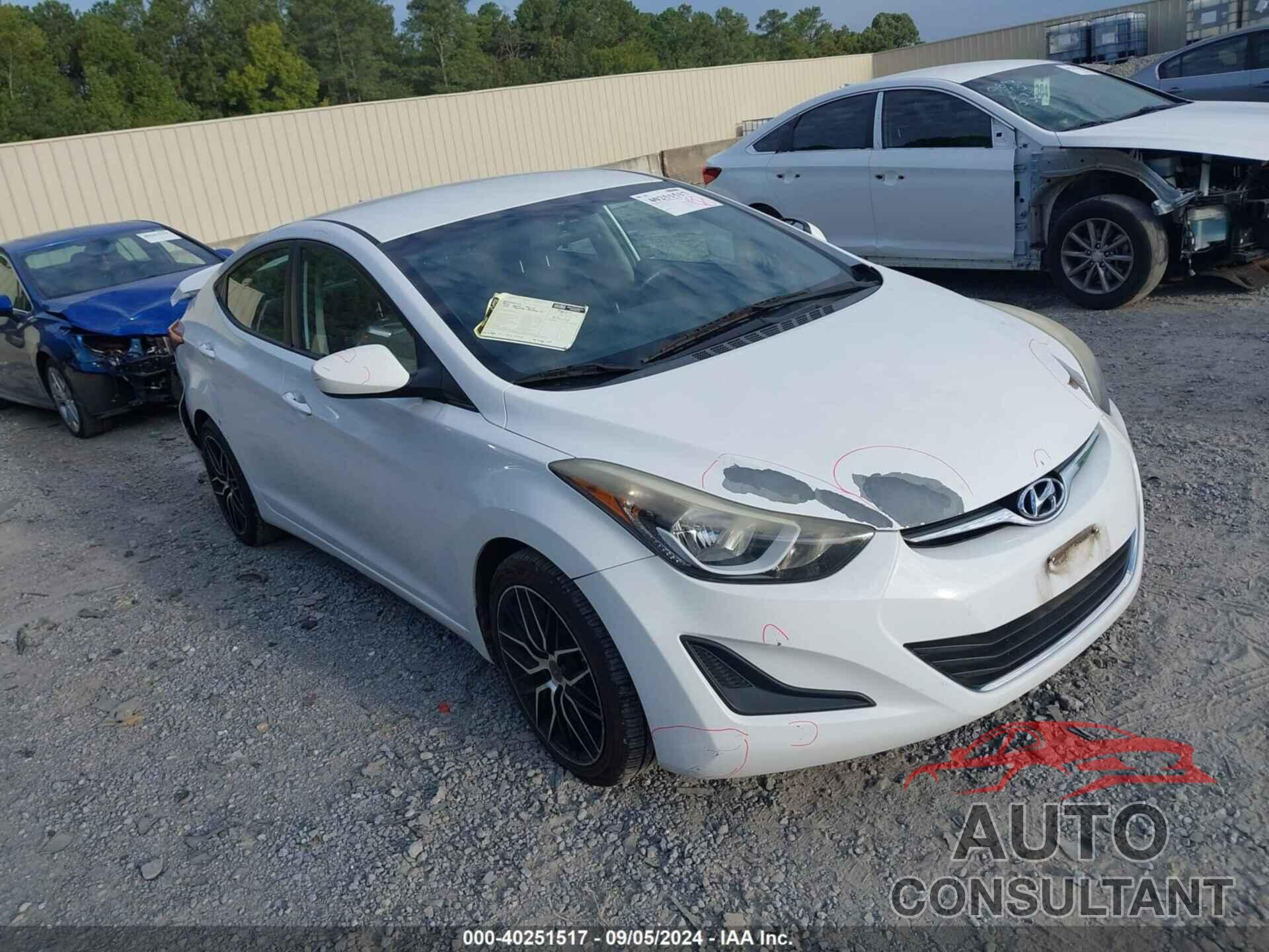 HYUNDAI ELANTRA 2016 - 5NPDH4AE0GH664324