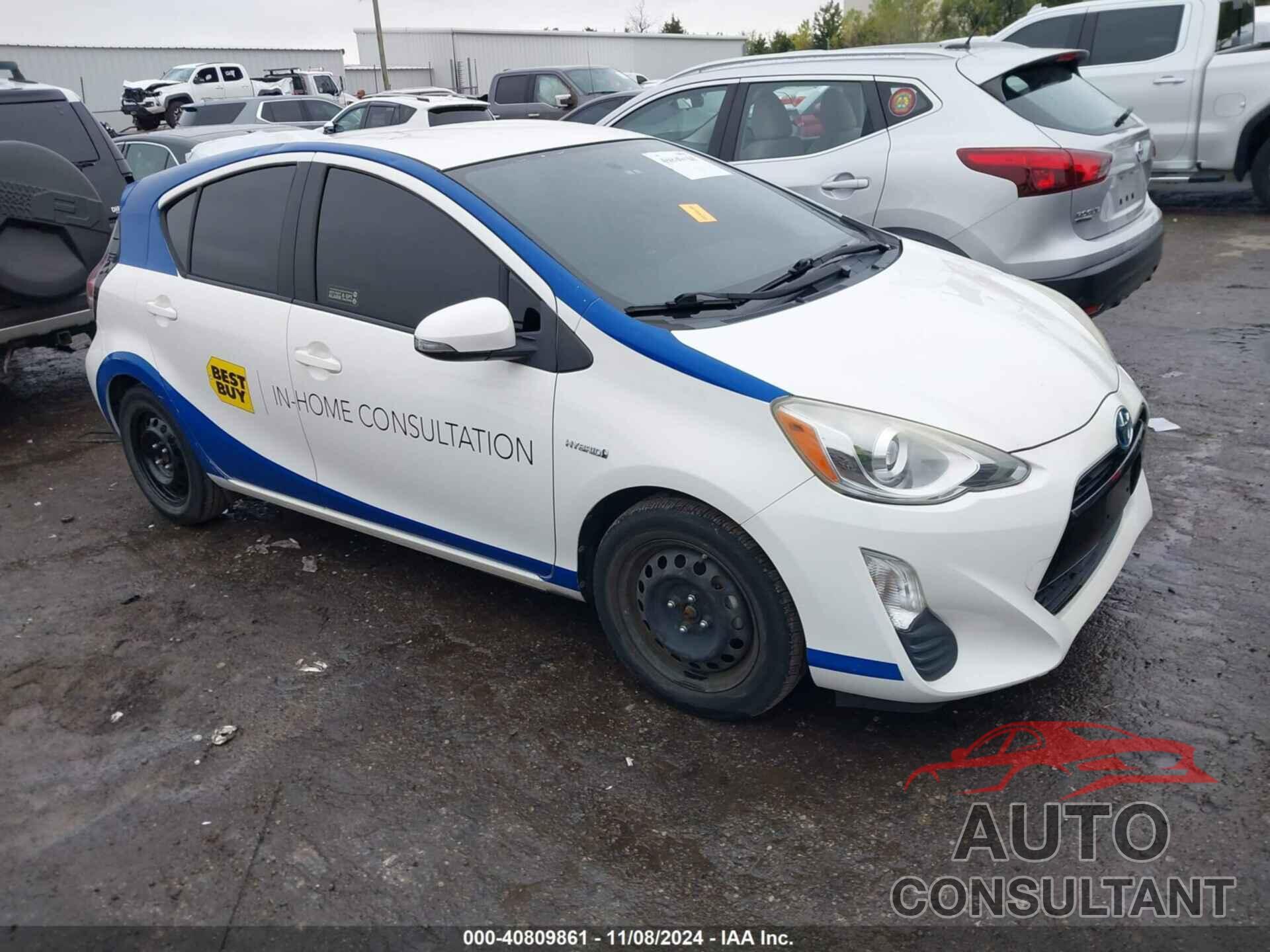 TOYOTA PRIUS C 2016 - JTDKDTB35G1126185