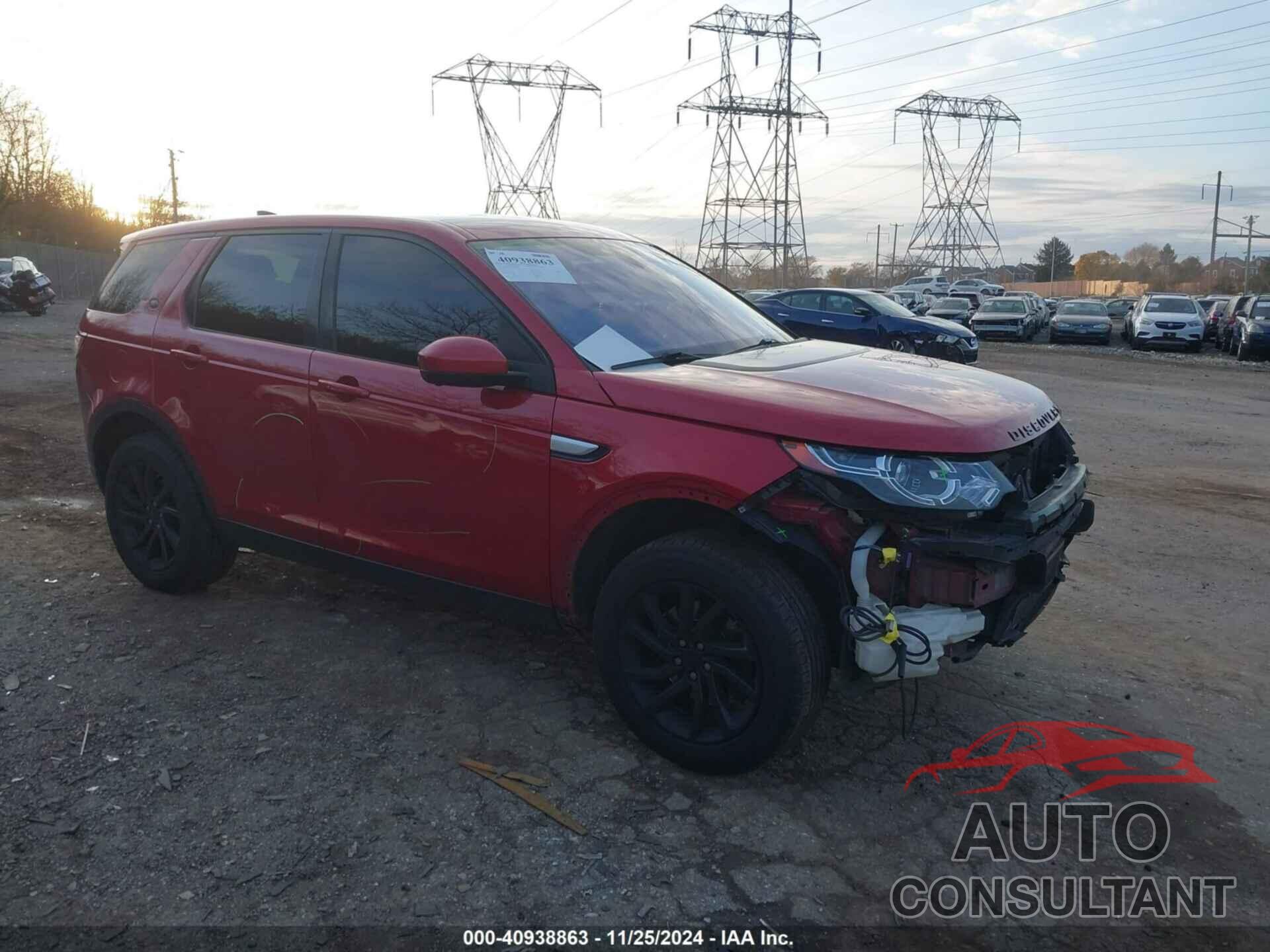 LAND ROVER DISCOVERY SPORT 2017 - SALCR2BG3HH651590