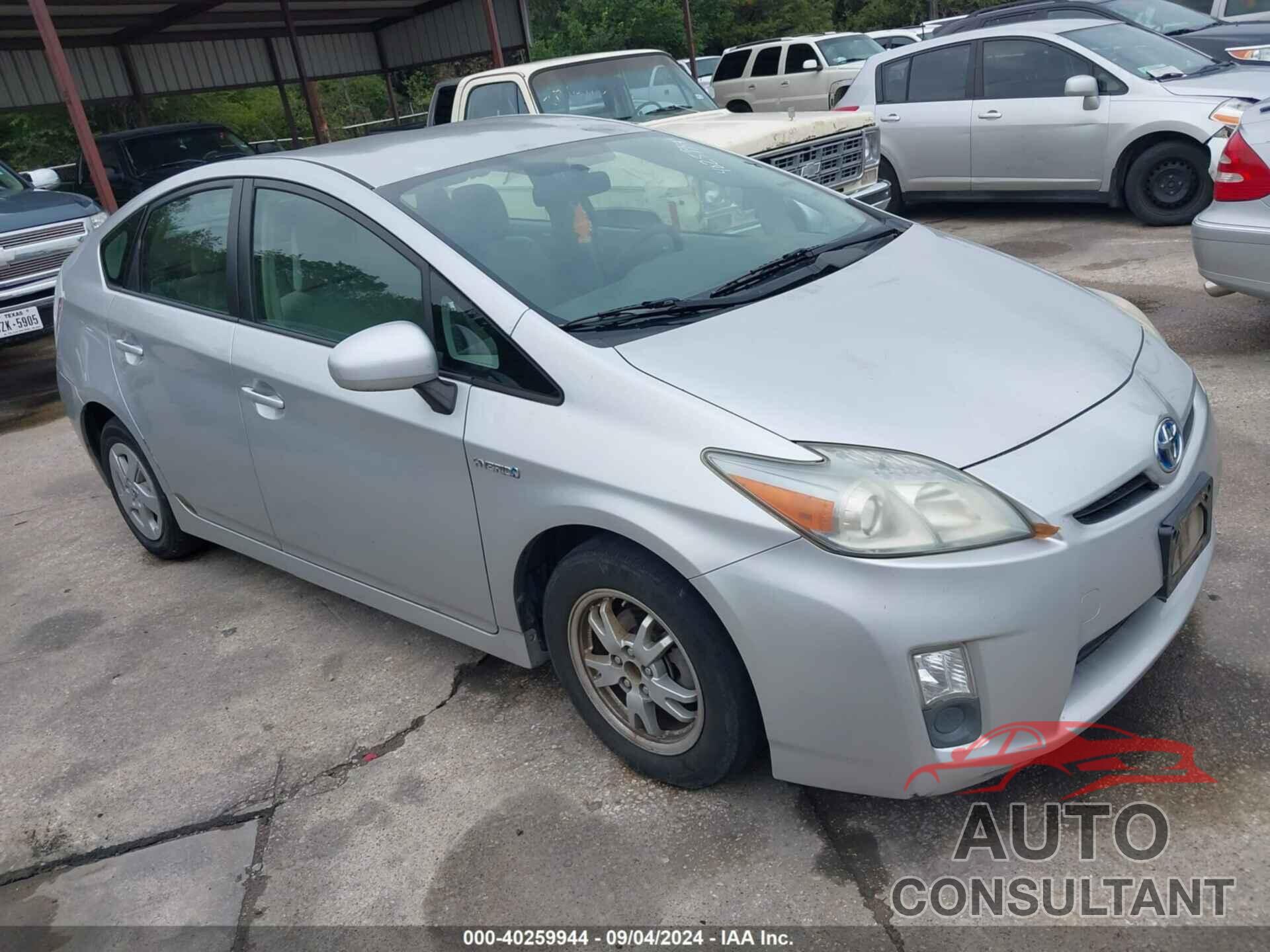 TOYOTA PRIUS 2010 - JTDKN3DU2A0167972