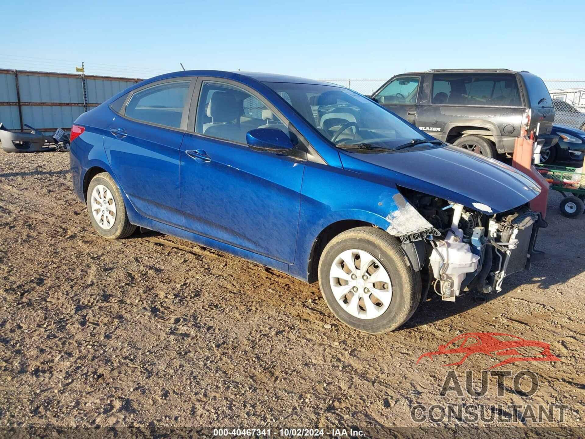 HYUNDAI ACCENT 2016 - KMHCT4AEXGU106329