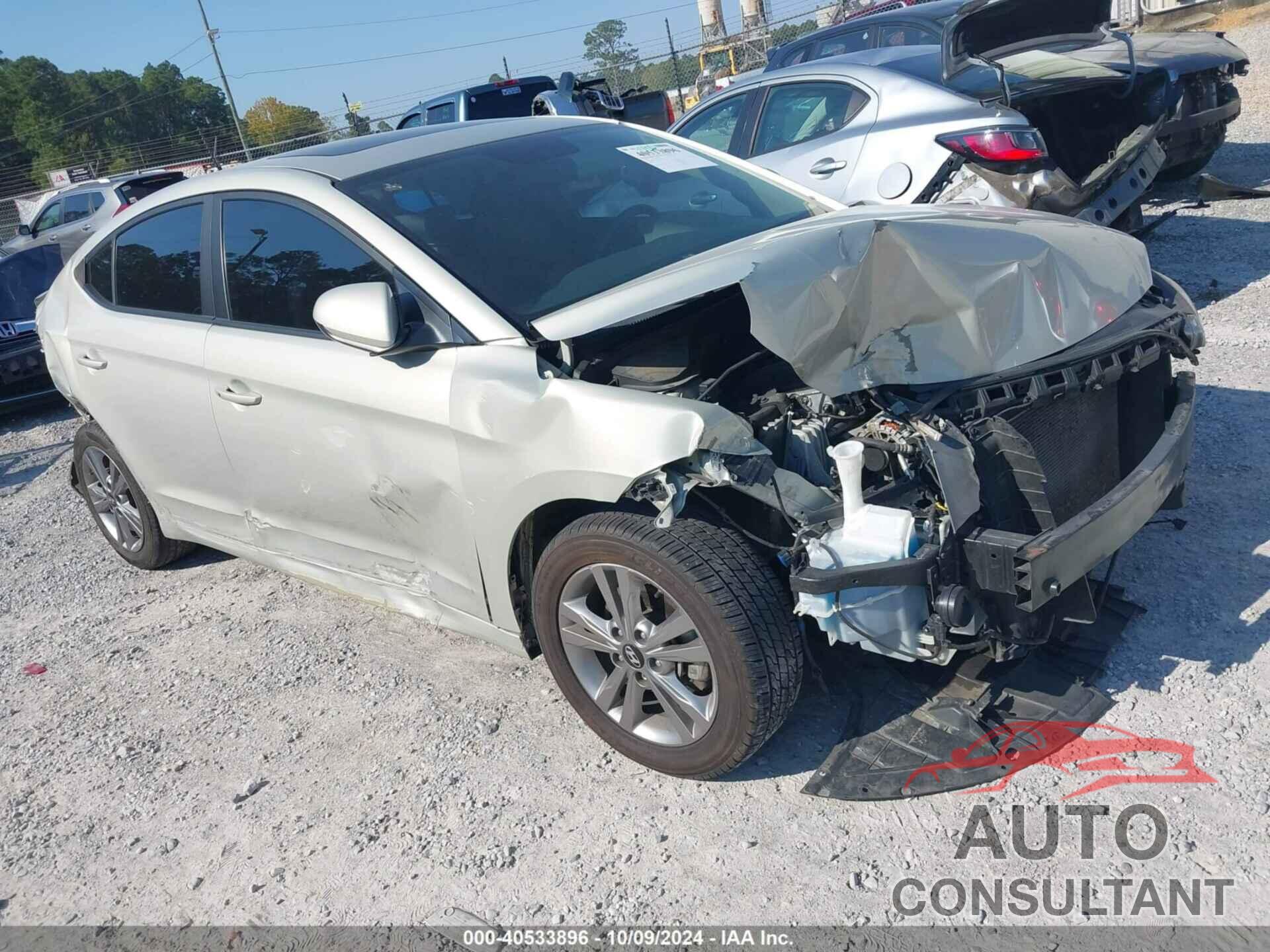 HYUNDAI ELANTRA 2018 - KMHD84LF8JU544480