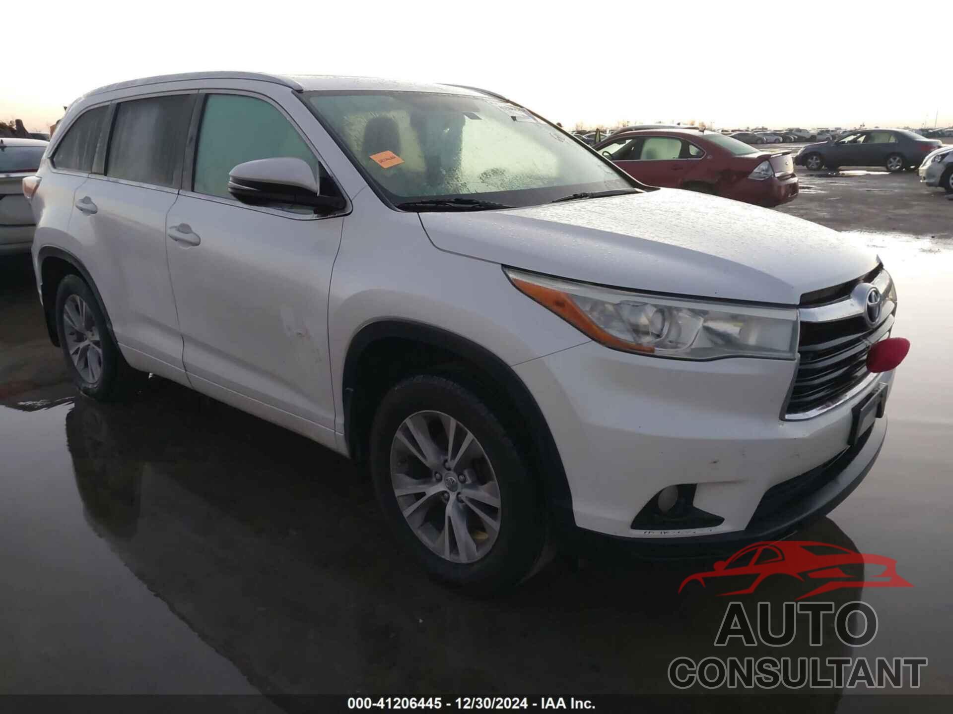 TOYOTA HIGHLANDER 2015 - 5TDJKRFH6FS101453