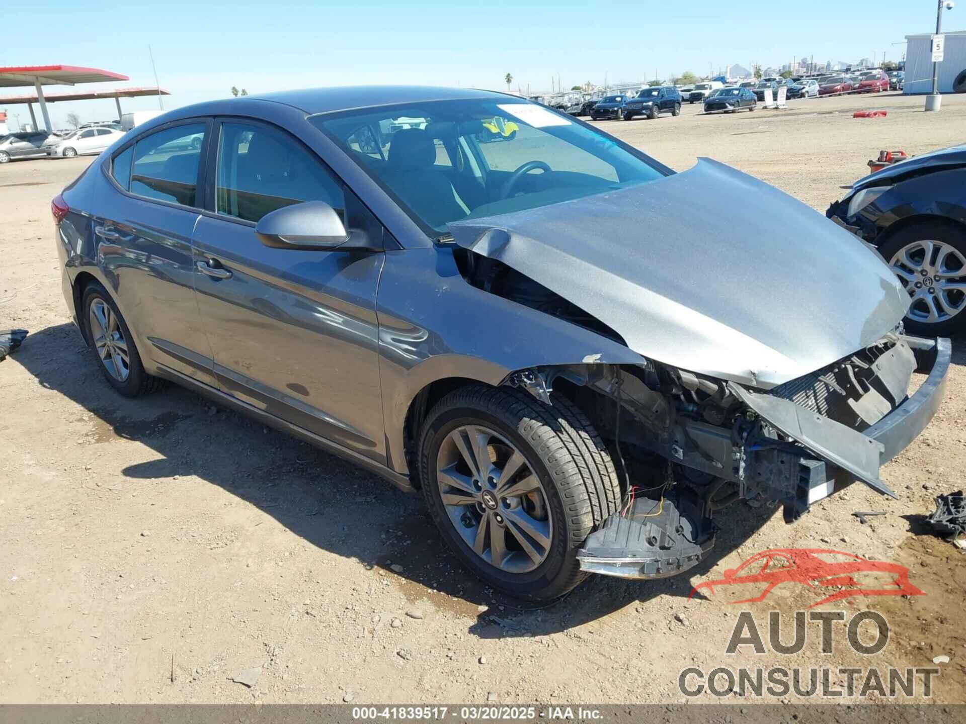 HYUNDAI ELANTRA 2018 - 5NPD84LF3JH241539