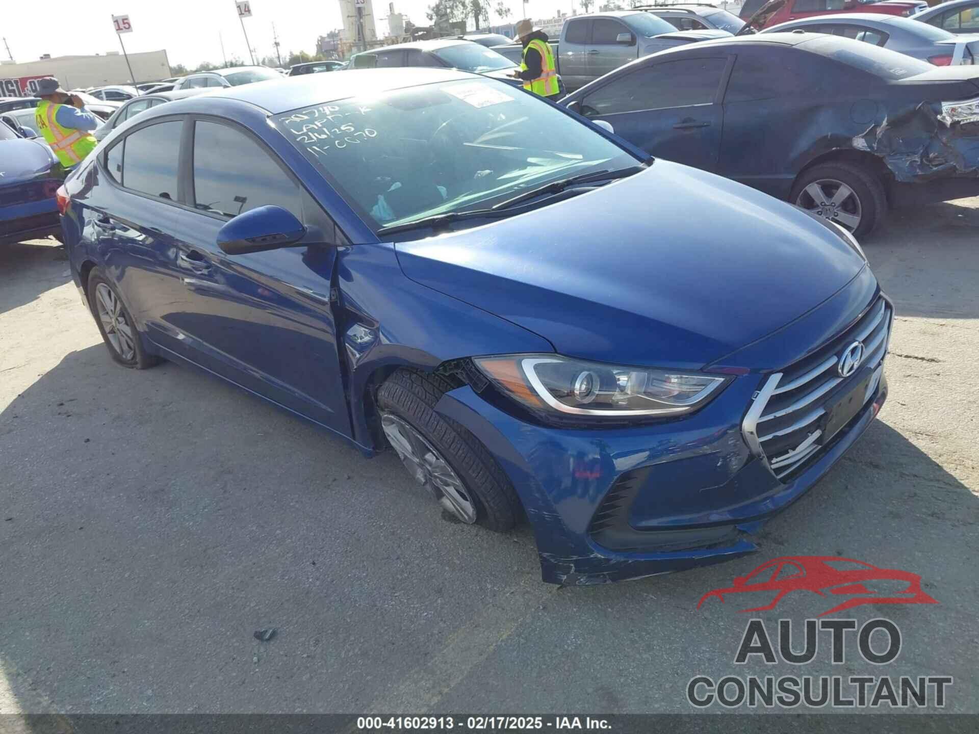 HYUNDAI ELANTRA 2018 - 5NPD84LF6JH351999