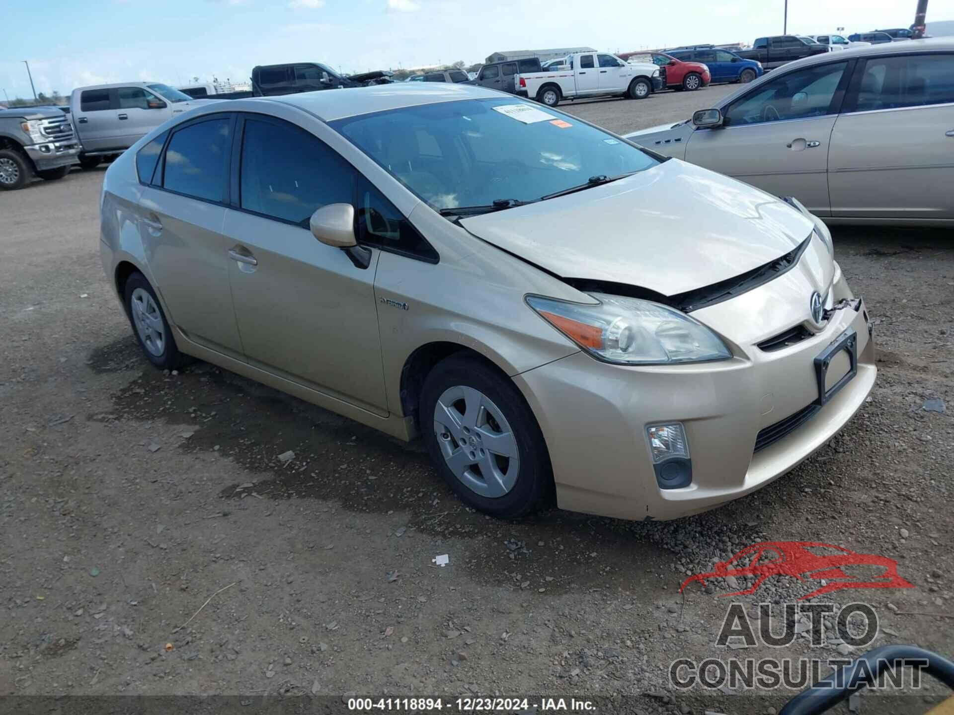 TOYOTA PRIUS 2011 - JTDKN3DU6B0312108