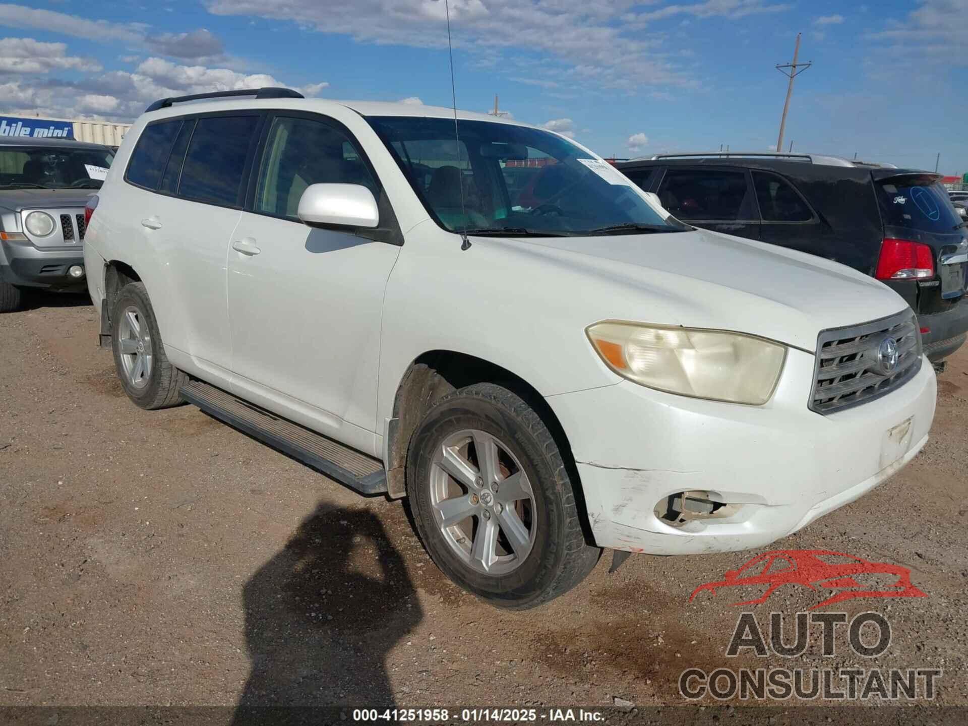 TOYOTA HIGHLANDER 2009 - JTEDS41A192085373