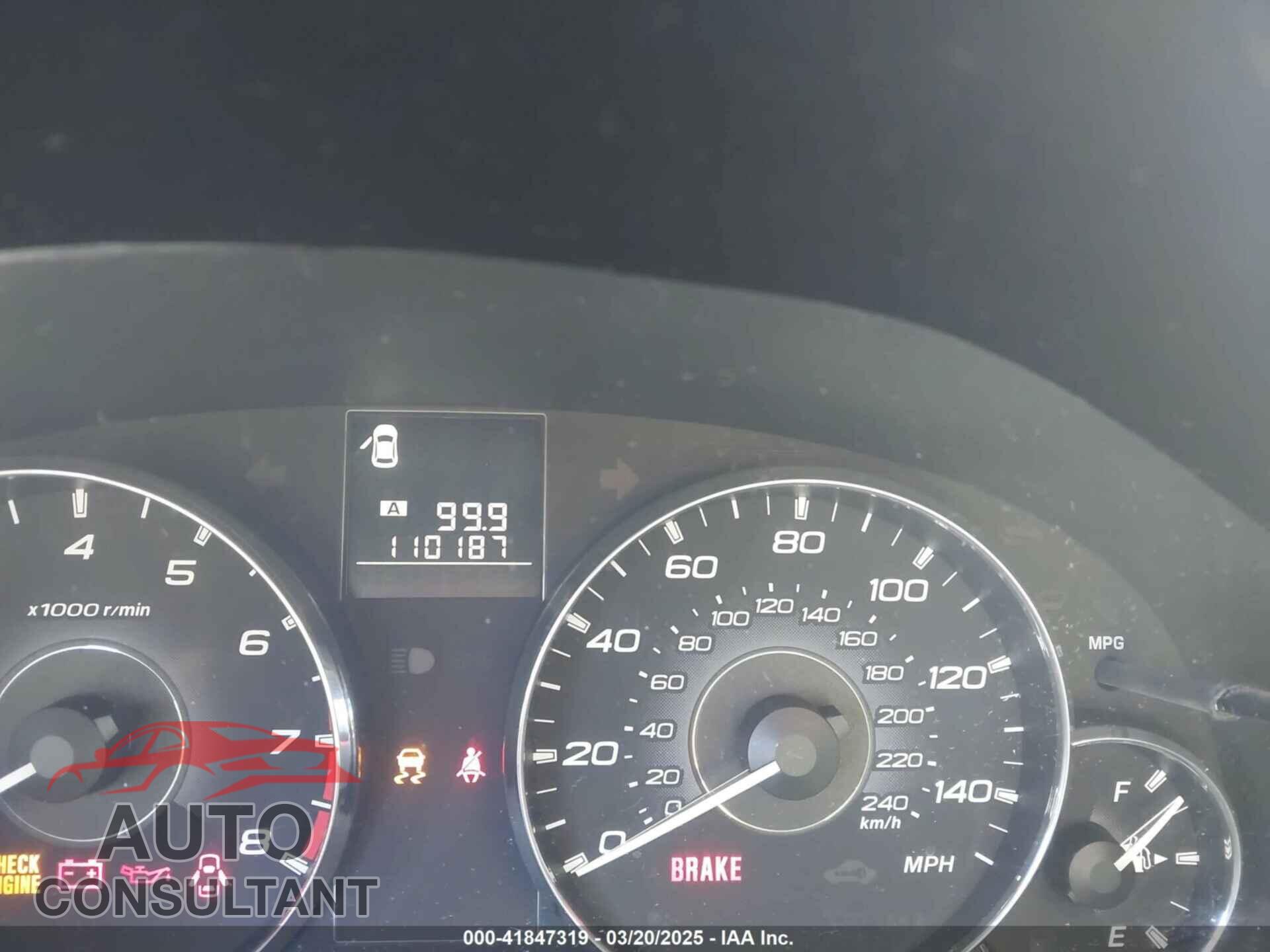SUBARU OUTBACK 2011 - 4S4BRBCC4B1357710