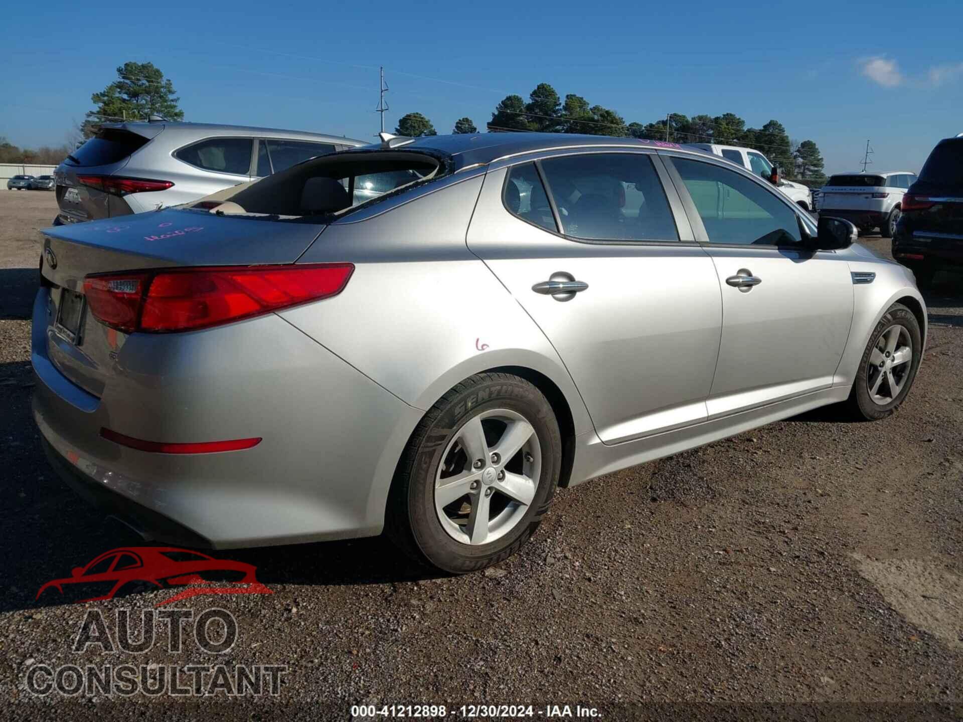 KIA OPTIMA 2014 - KNAGM4A71E5454724