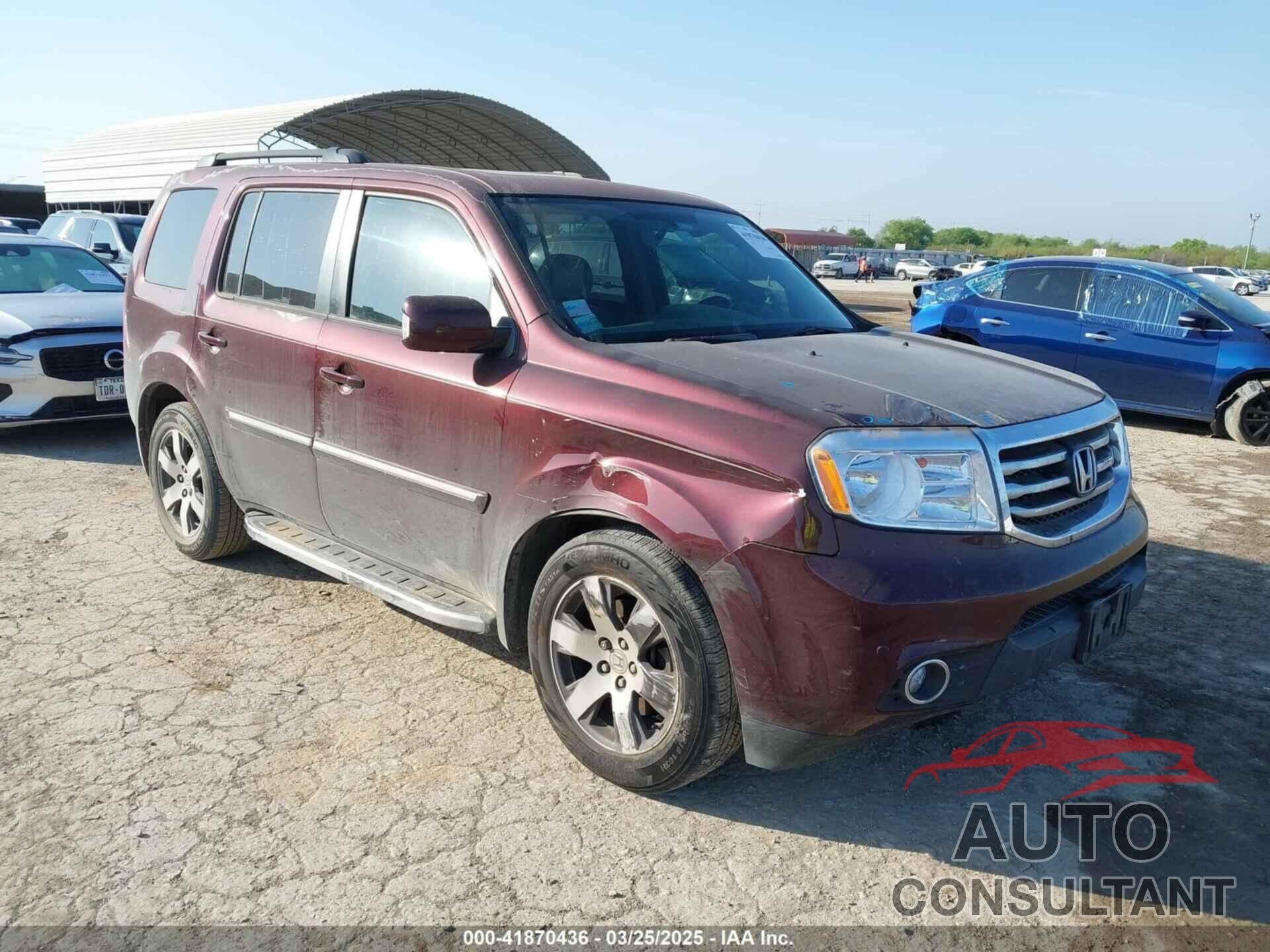 HONDA PILOT 2013 - 5FNYF3H97DB044526