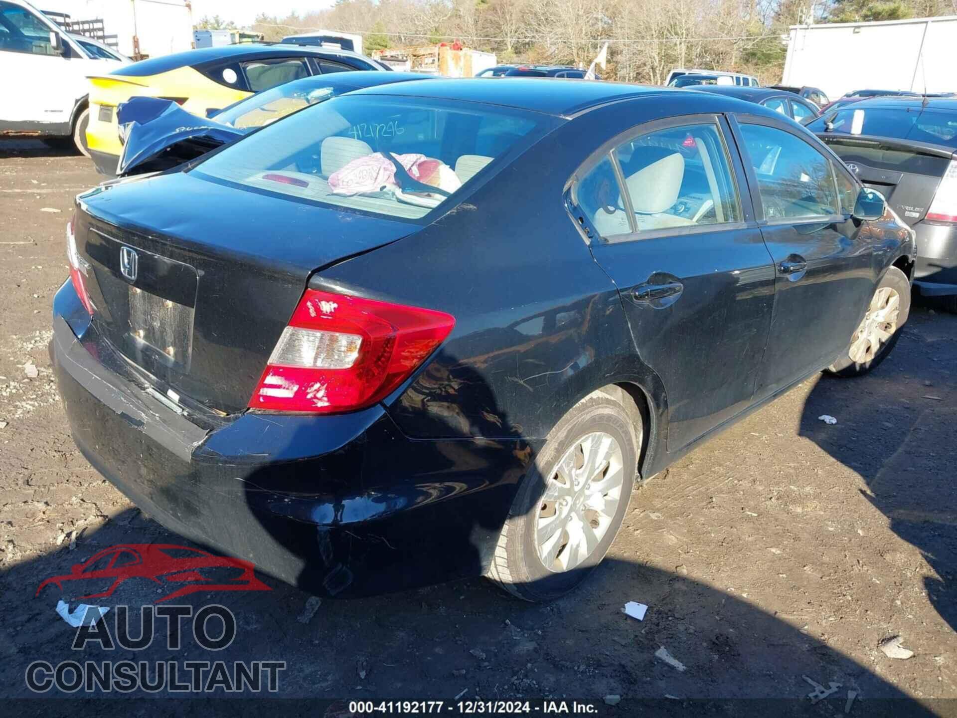 HONDA CIVIC SDN 2012 - 2HGFB2F52CH302197