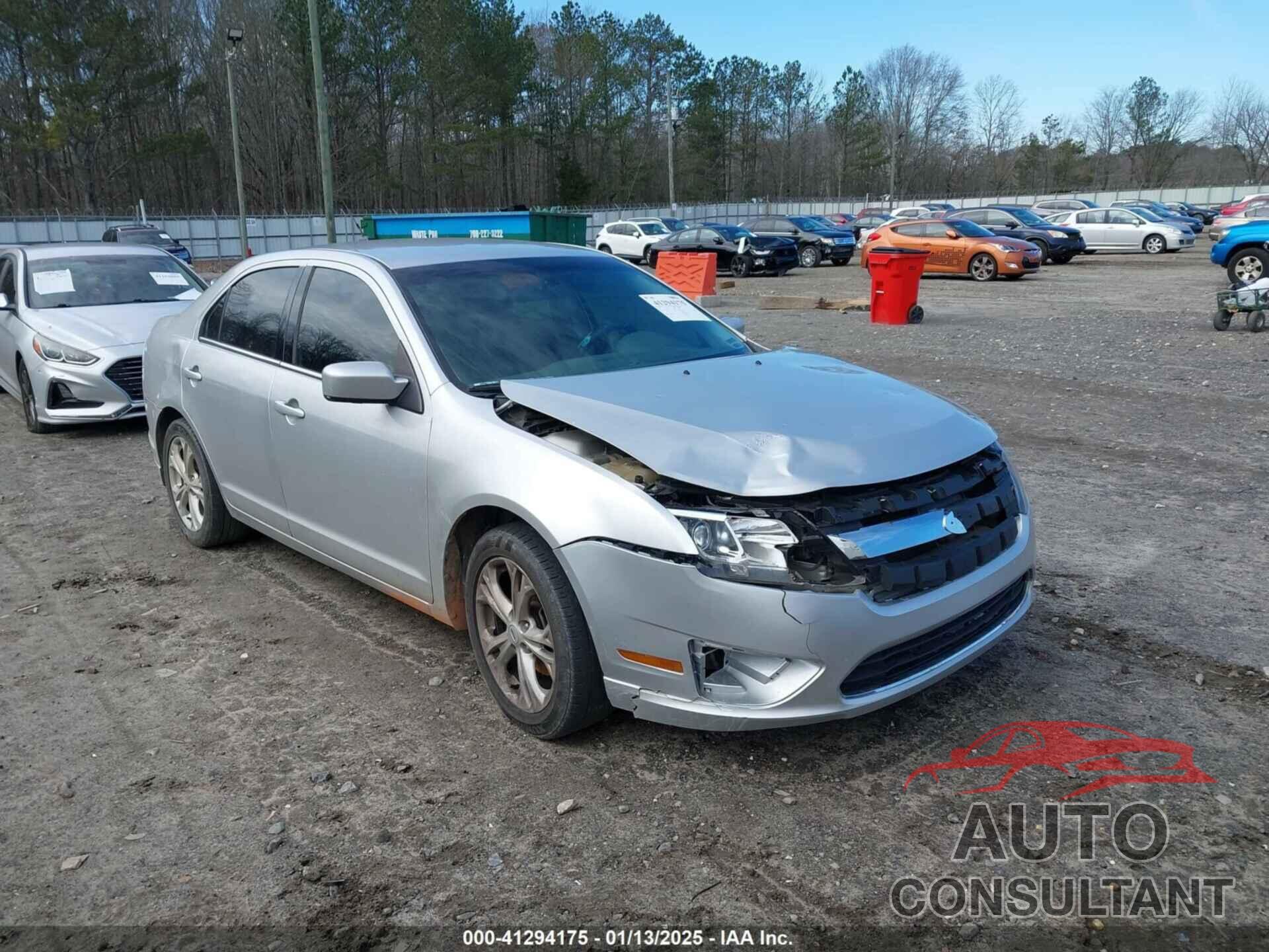 FORD FUSION 2012 - 3FAHP0HA5CR213354