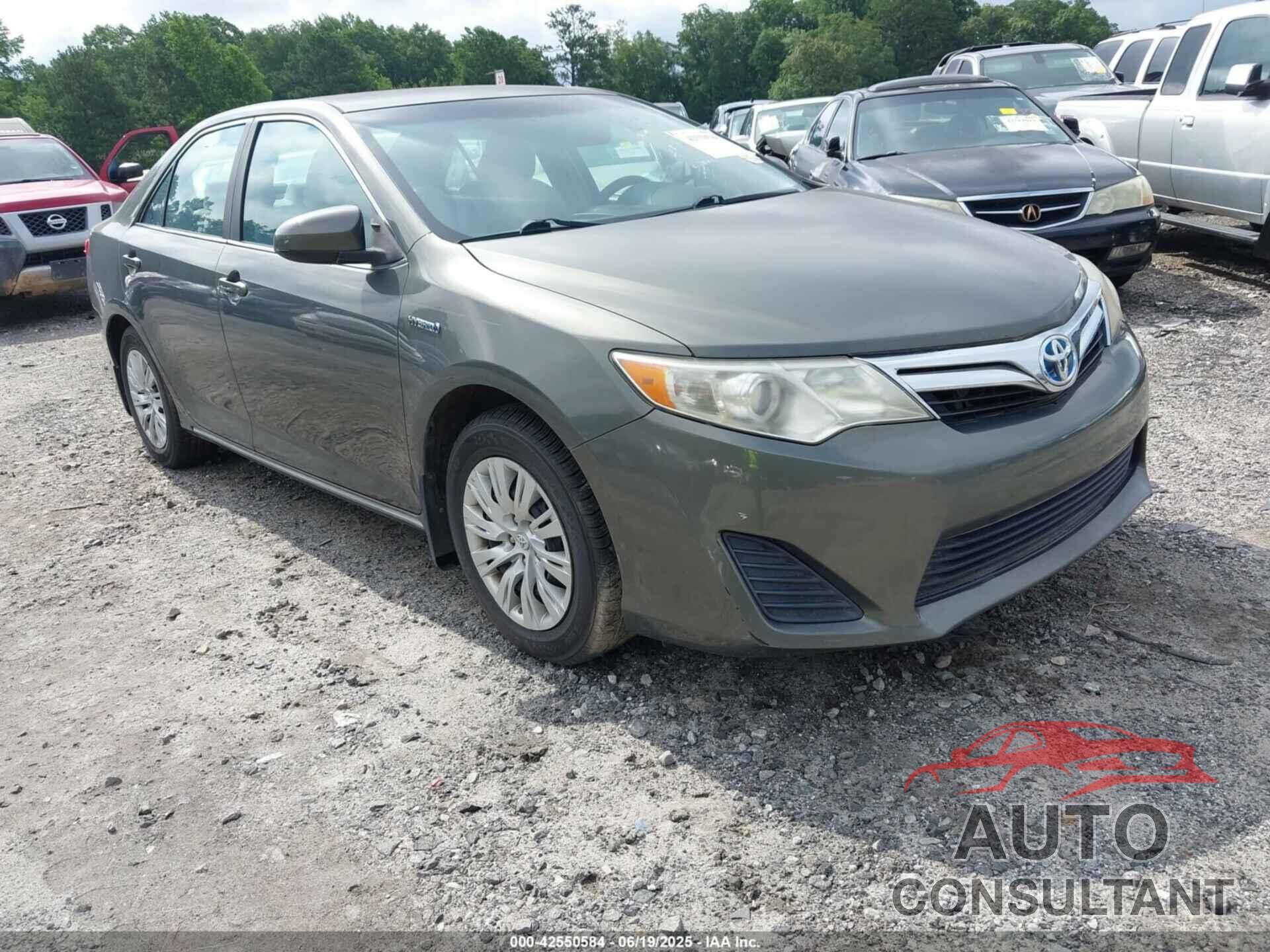 TOYOTA CAMRY HYBRID 2012 - 4T1BD1FK5CU025352