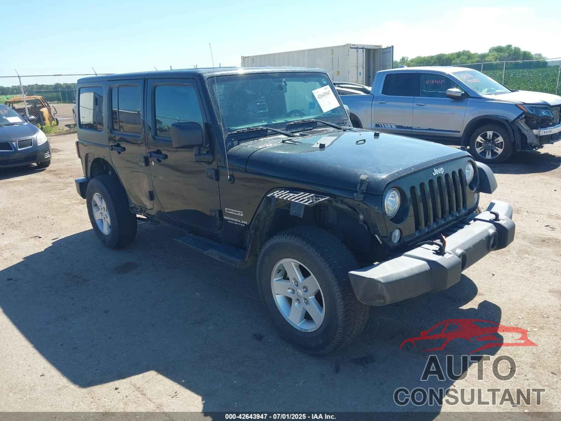 JEEP WRANGLER UNLIMITED 2017 - 1C4HJWDG1HL669043